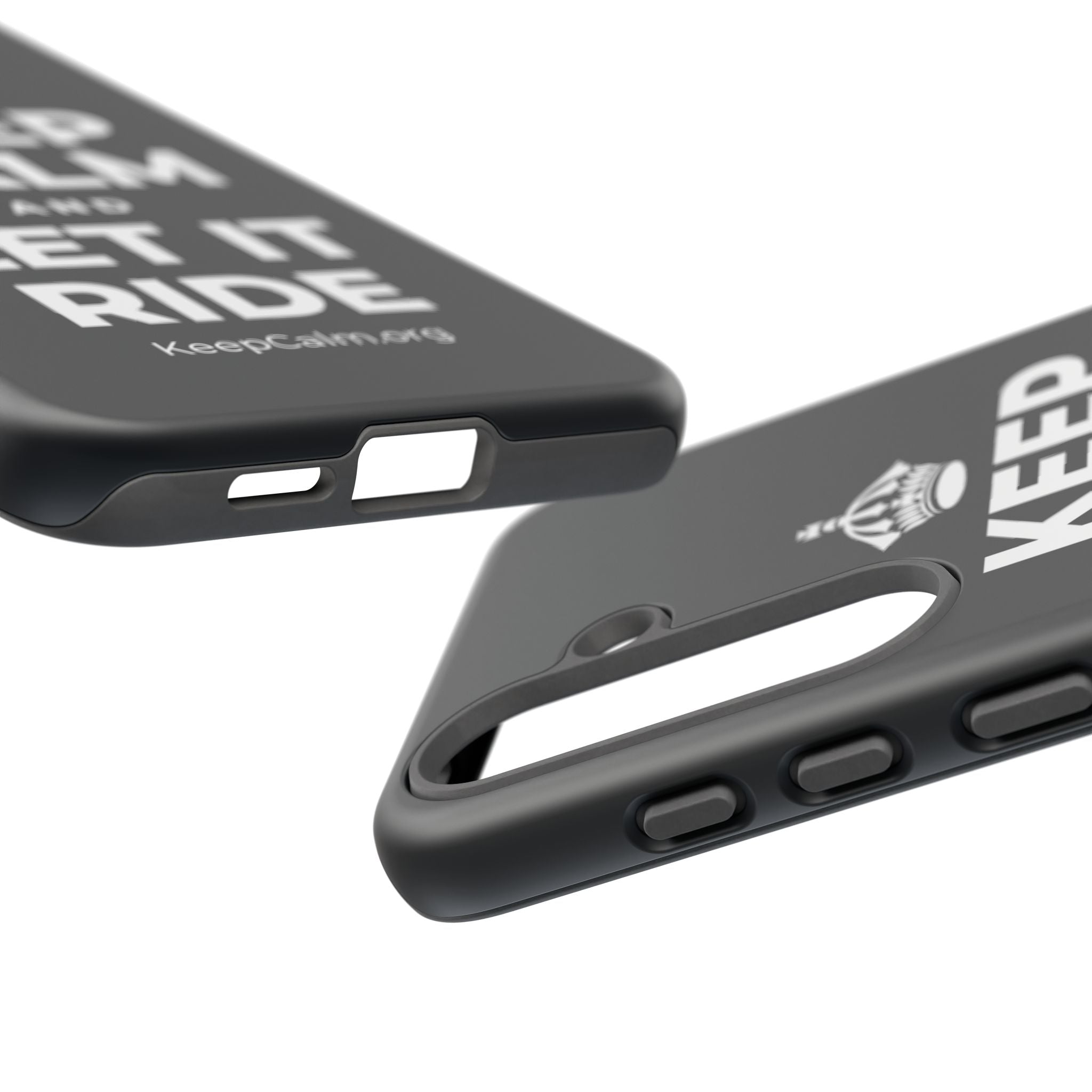 KEEP CALM AND LET IT RIDE Phone Case (Dark)
