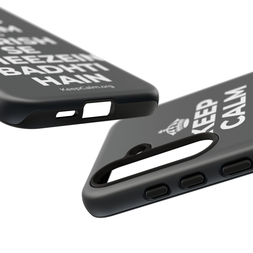 KEEP CALM AND BARISH SE CHEEZEIN BADHTI HAIN Phone Case (Dark)