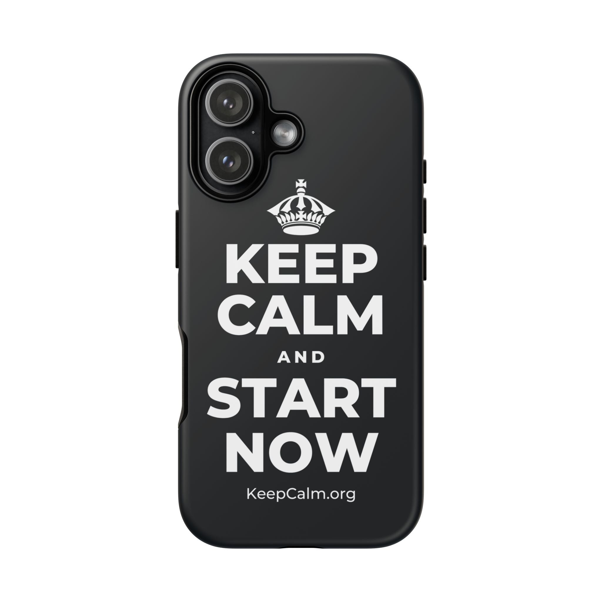 KEEP CALM AND START NOW Phone Case (Dark)