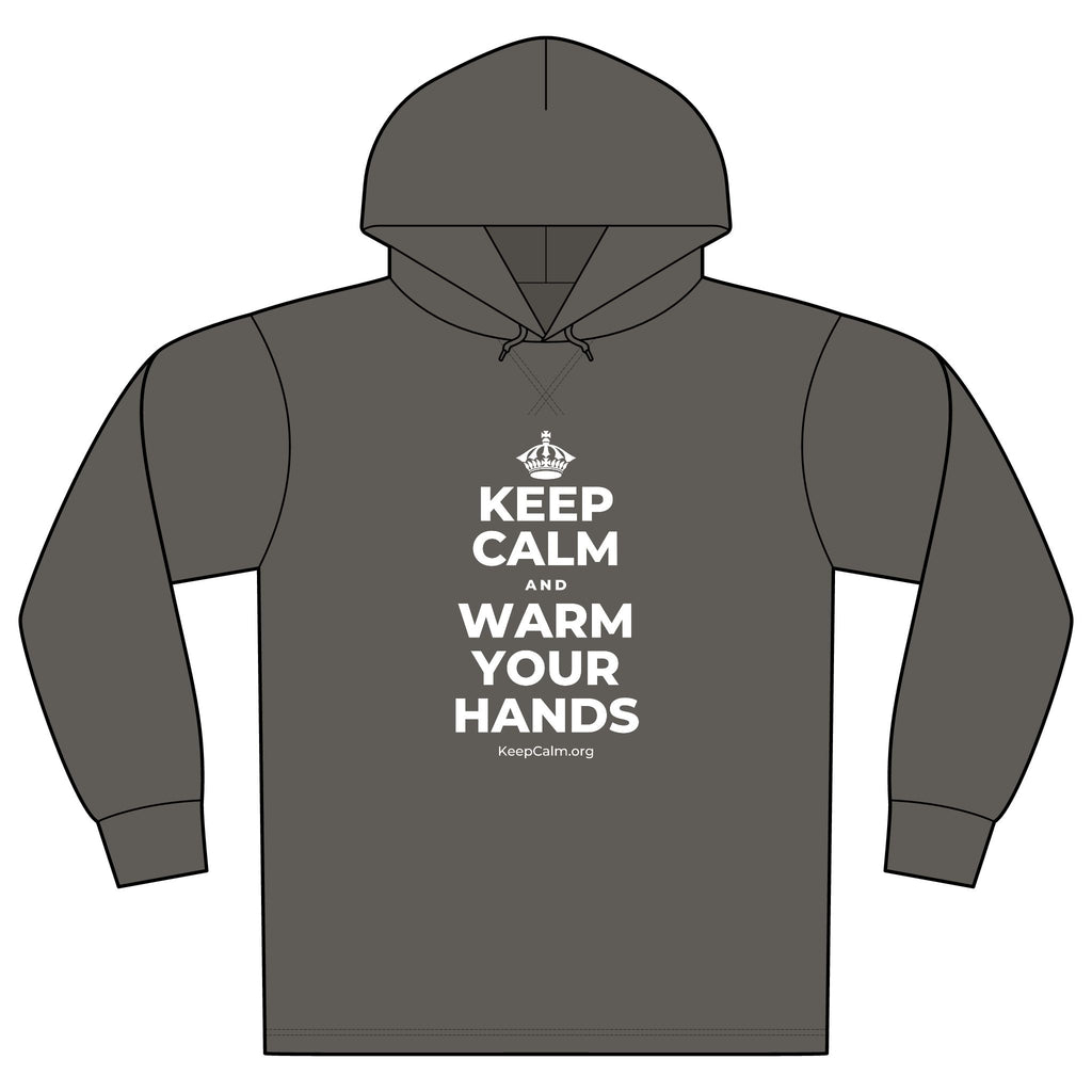 KEEP CALM AND WARM YOUR HANDS Organic Hoodie Tee