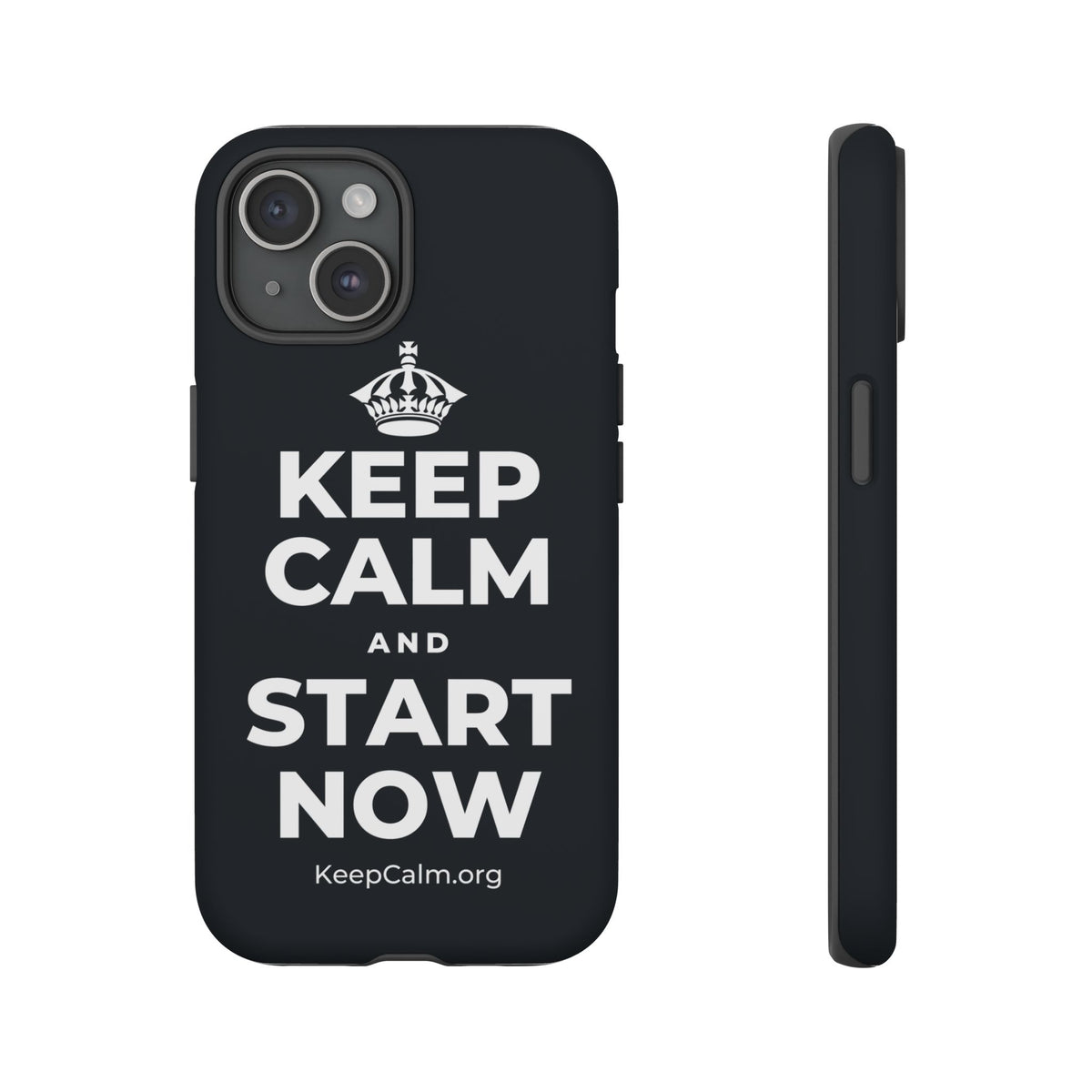 KEEP CALM AND START NOW Phone Case (Dark)