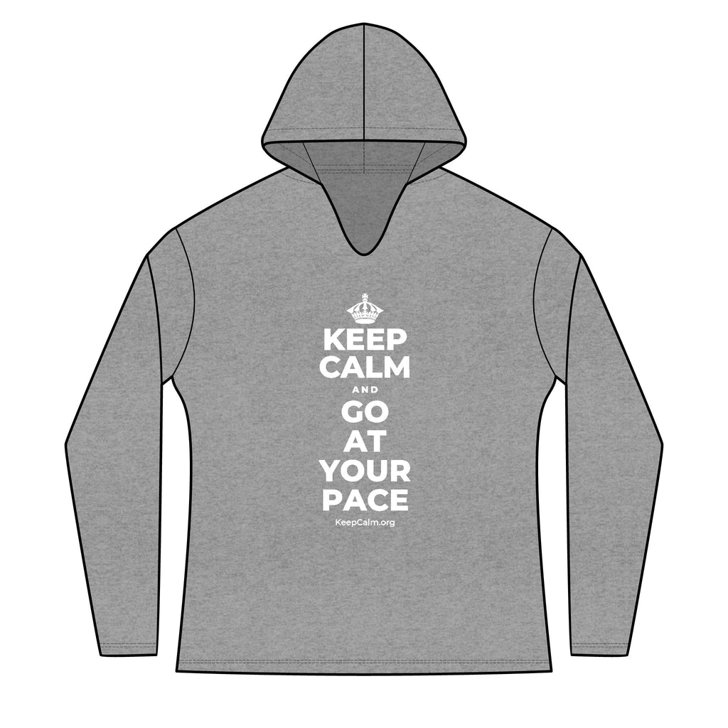 KEEP CALM AND GO AT YOUR PACE Women's Long Sleeve Hoodie