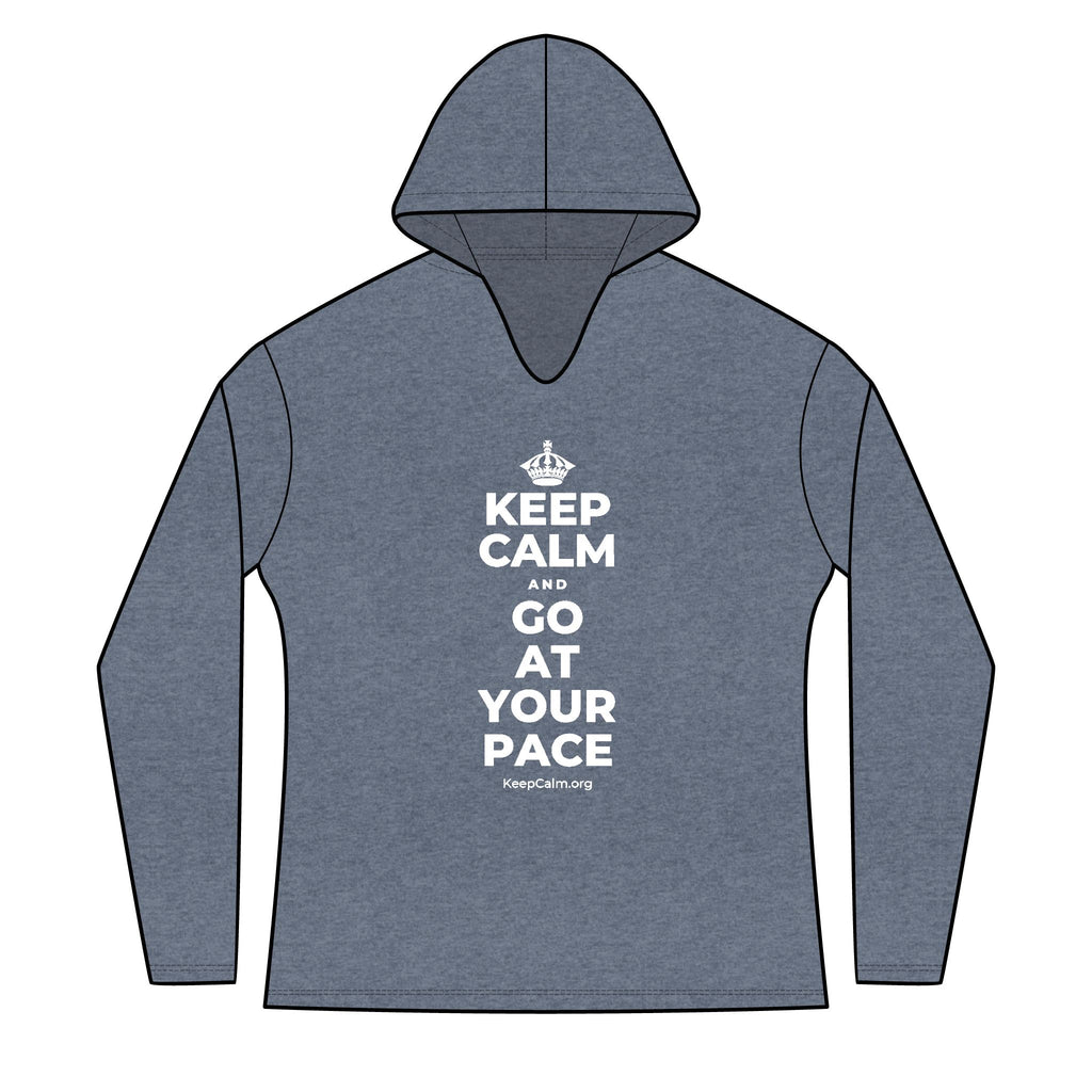 KEEP CALM AND GO AT YOUR PACE Women's Long Sleeve Hoodie