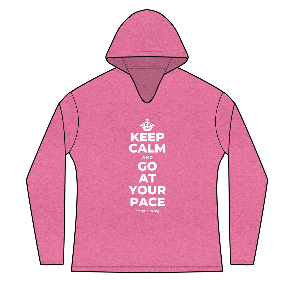 KEEP CALM AND GO AT YOUR PACE Women's Long Sleeve Hoodie