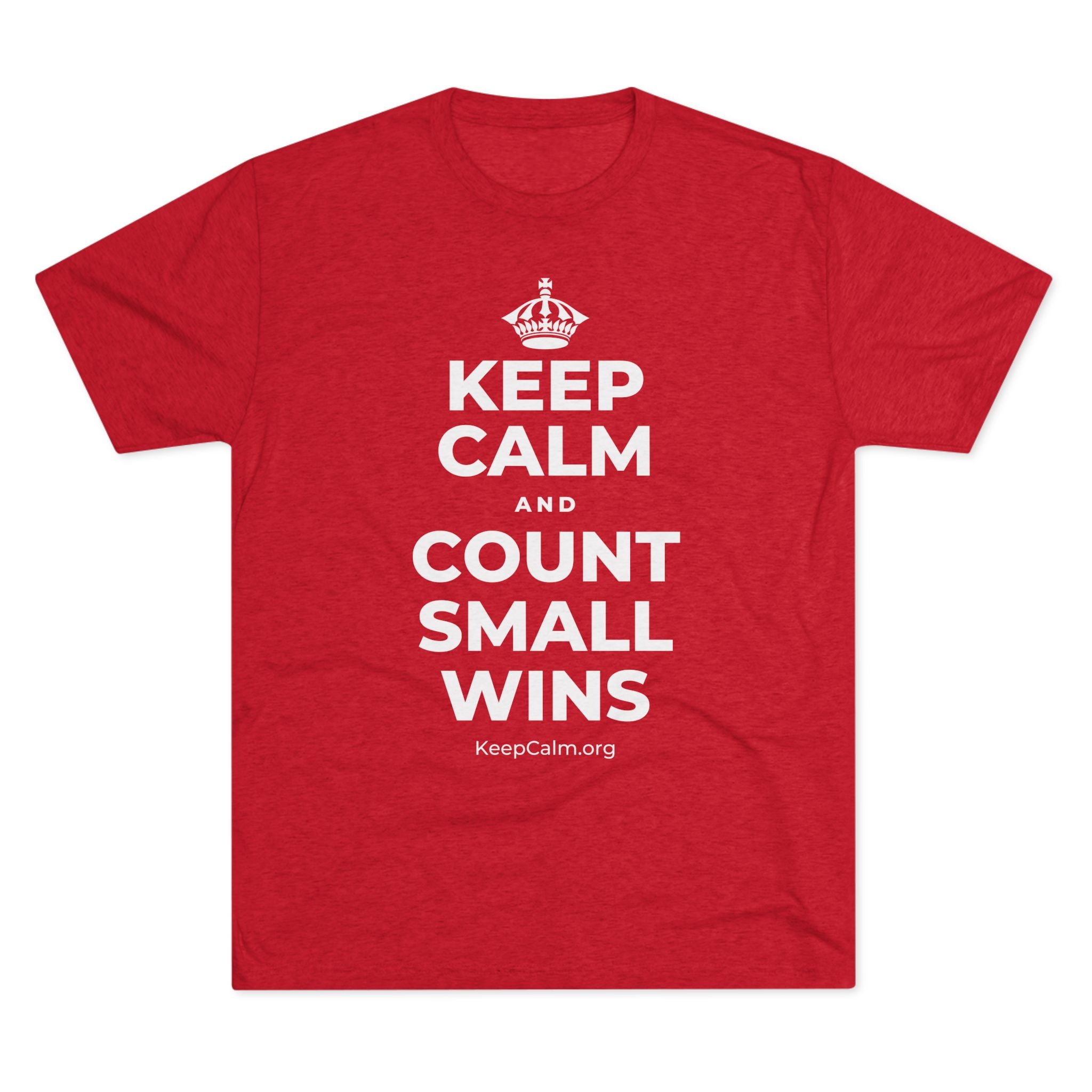 KEEP CALM AND COUNT SMALL WINS Tri-Blend Tee