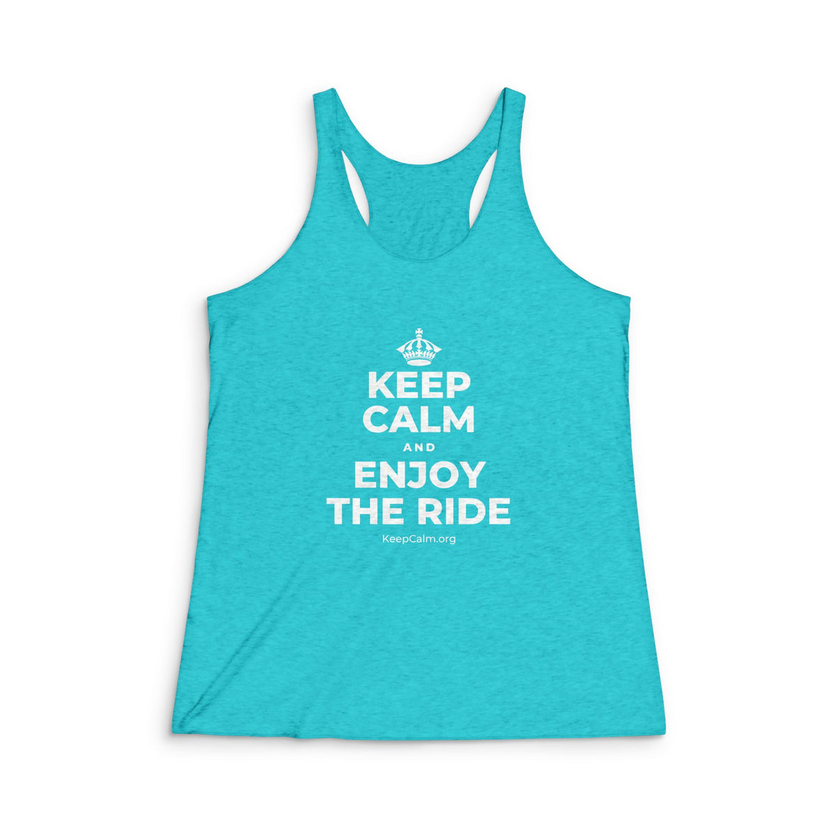 KEEP CALM AND ENJOY THE RIDE Women's Racerback Tank