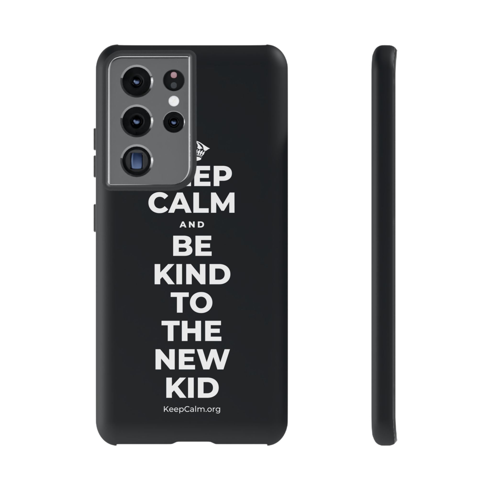 KEEP CALM AND BE KIND TO THE NEW KID Phone Case (Dark)