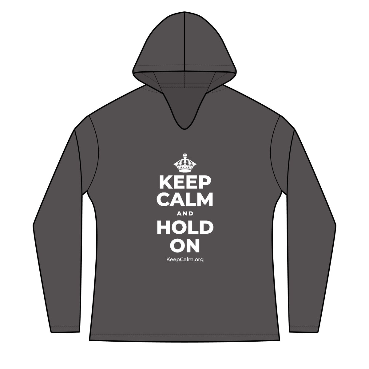 KEEP CALM AND HOLD ON Women's Long Sleeve Hoodie