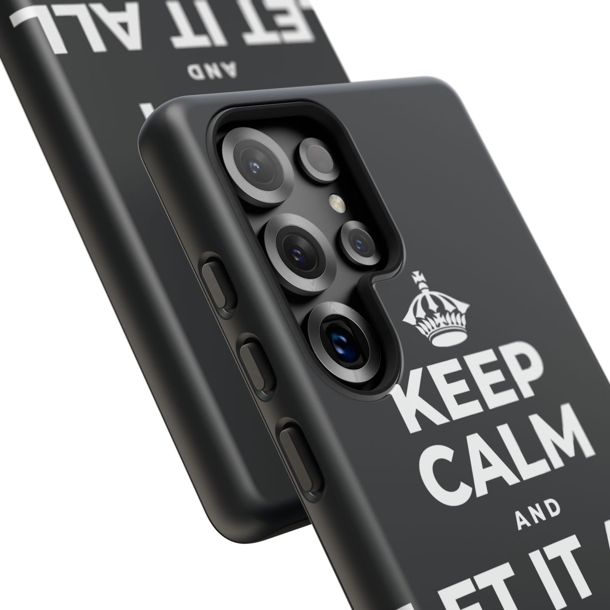 KEEP CALM AND LET IT ALL FALL AWAY Phone Case (Dark)