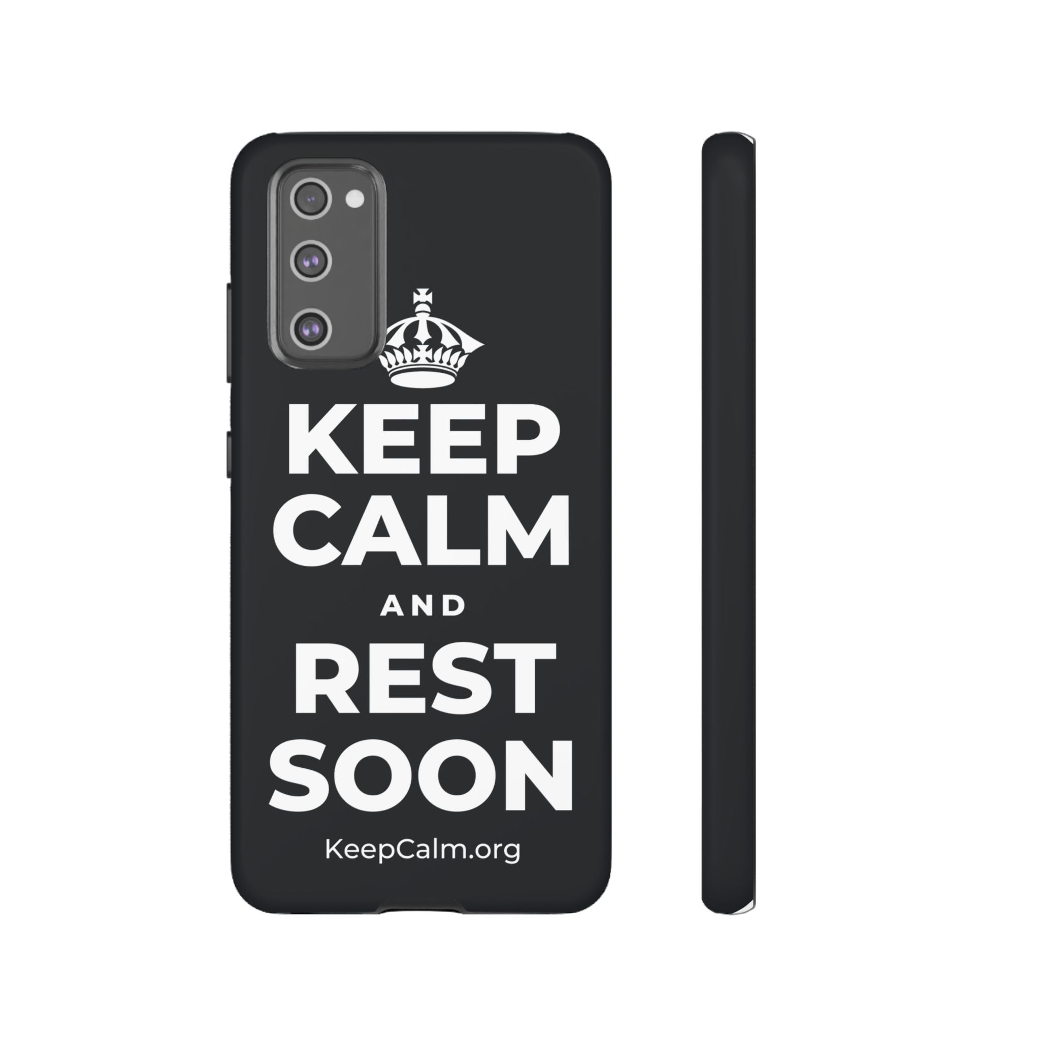 KEEP CALM AND REST SOON Phone Case (Dark)