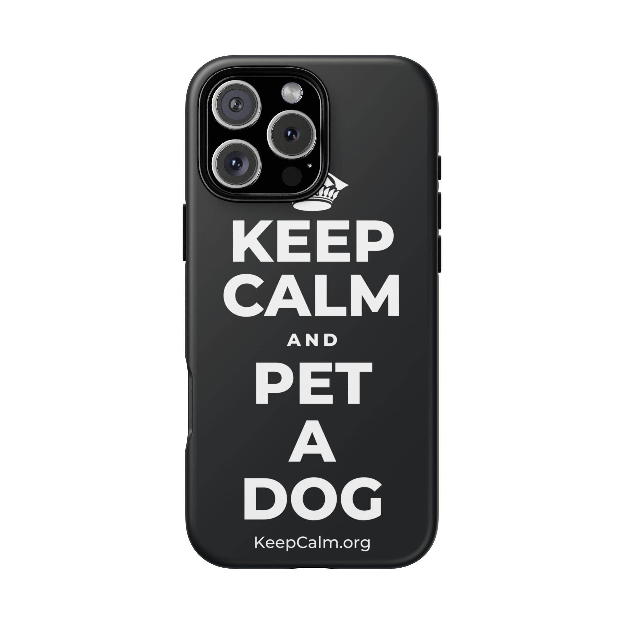 KEEP CALM AND PET A DOG Phone Case (Dark)