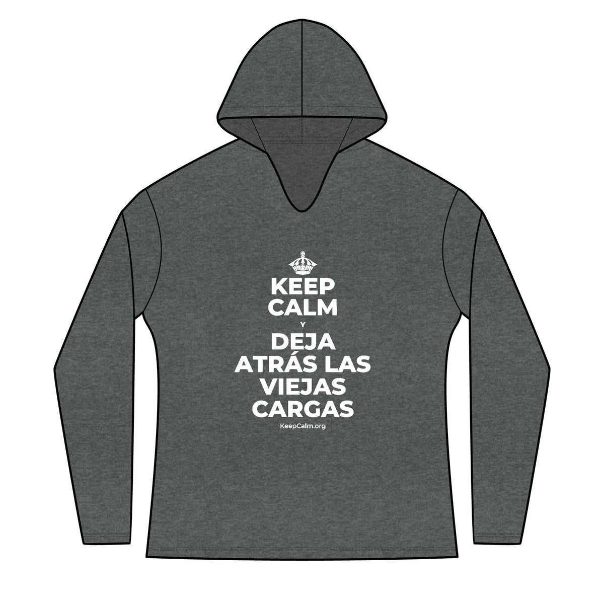 KEEP CALM Y DEJA ATRÁS LAS VIEJAS CARGAS Women's Long Sleeve Hoodie