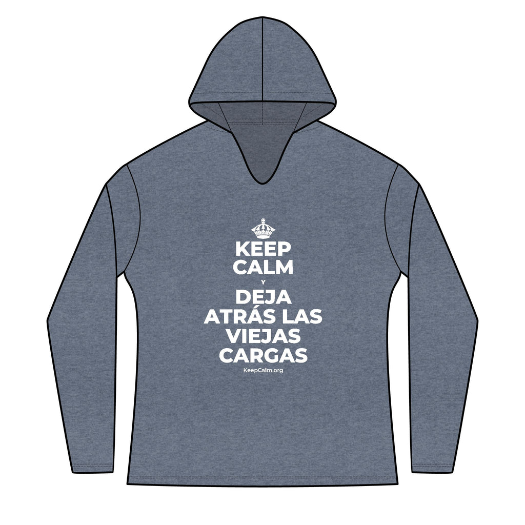KEEP CALM Y DEJA ATRÁS LAS VIEJAS CARGAS Women's Long Sleeve Hoodie