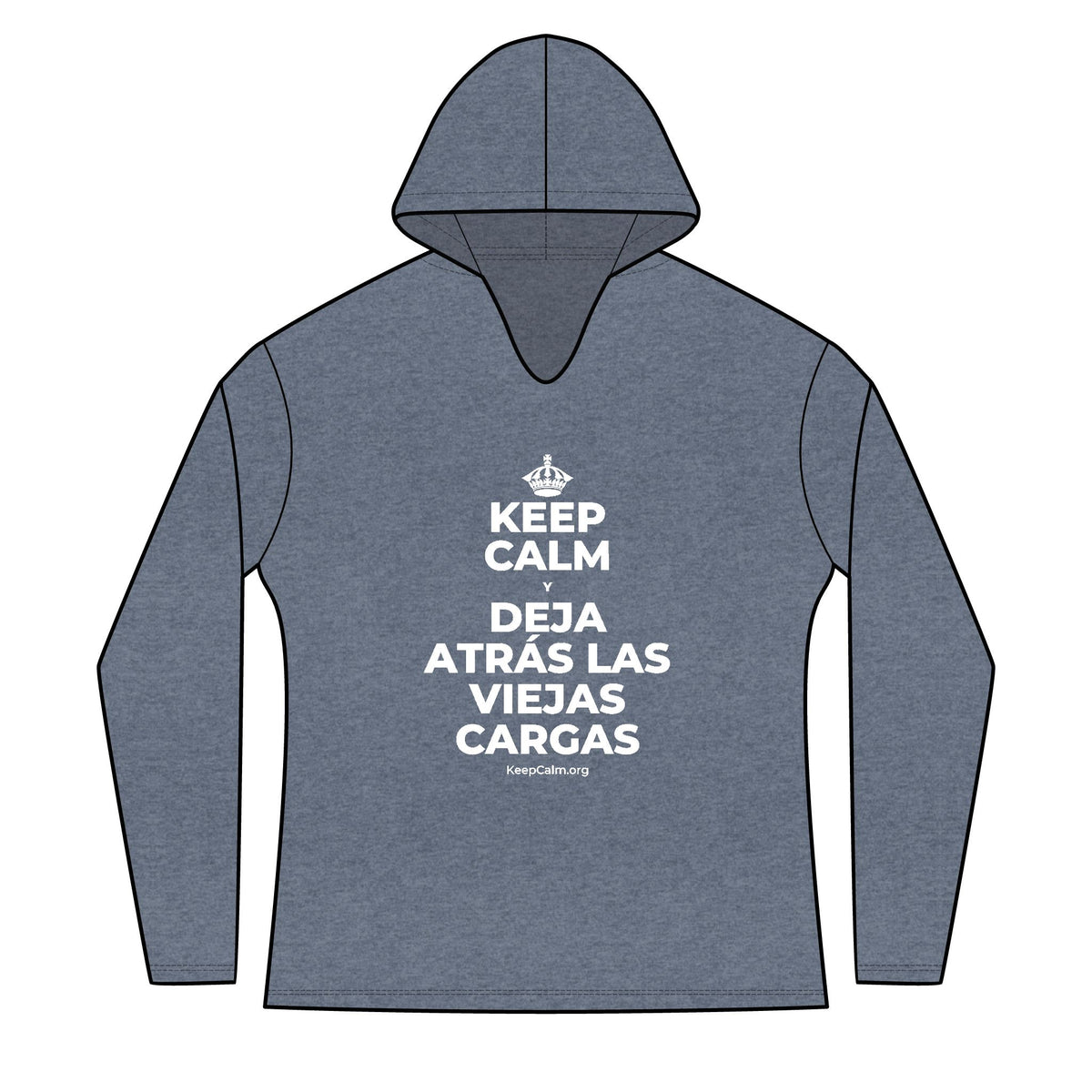 KEEP CALM Y DEJA ATRÁS LAS VIEJAS CARGAS Women's Long Sleeve Hoodie