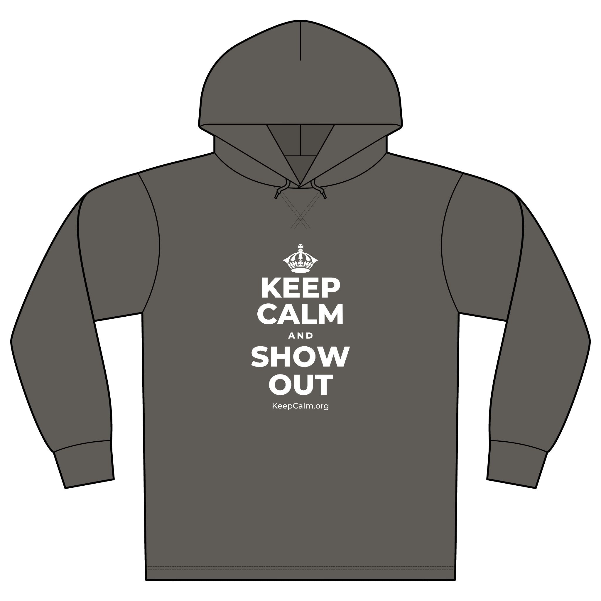KEEP CALM AND SHOW OUT Organic Hoodie Tee