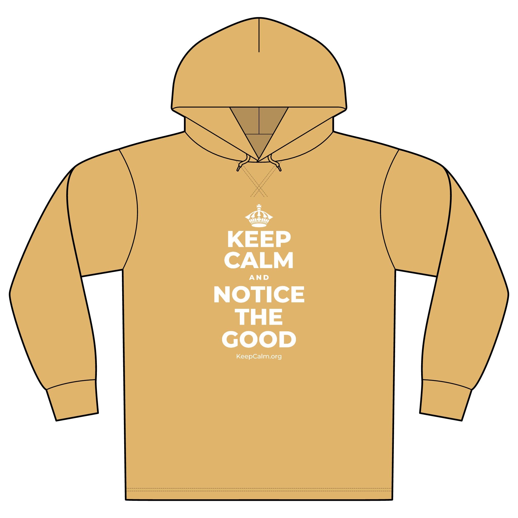 KEEP CALM AND NOTICE THE GOOD Organic Hoodie Tee