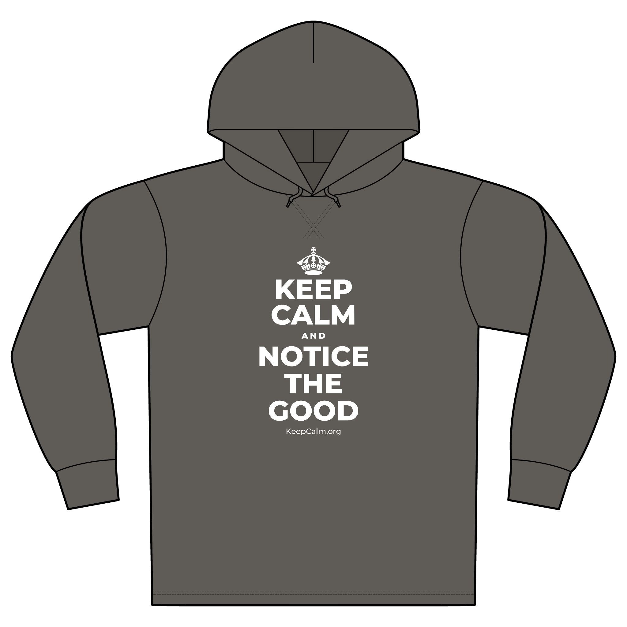 KEEP CALM AND NOTICE THE GOOD Organic Hoodie Tee