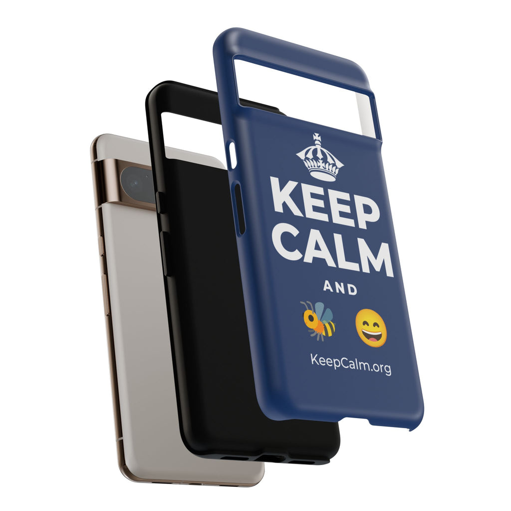 KEEP CALM AND 🐝 😄 Phone Case