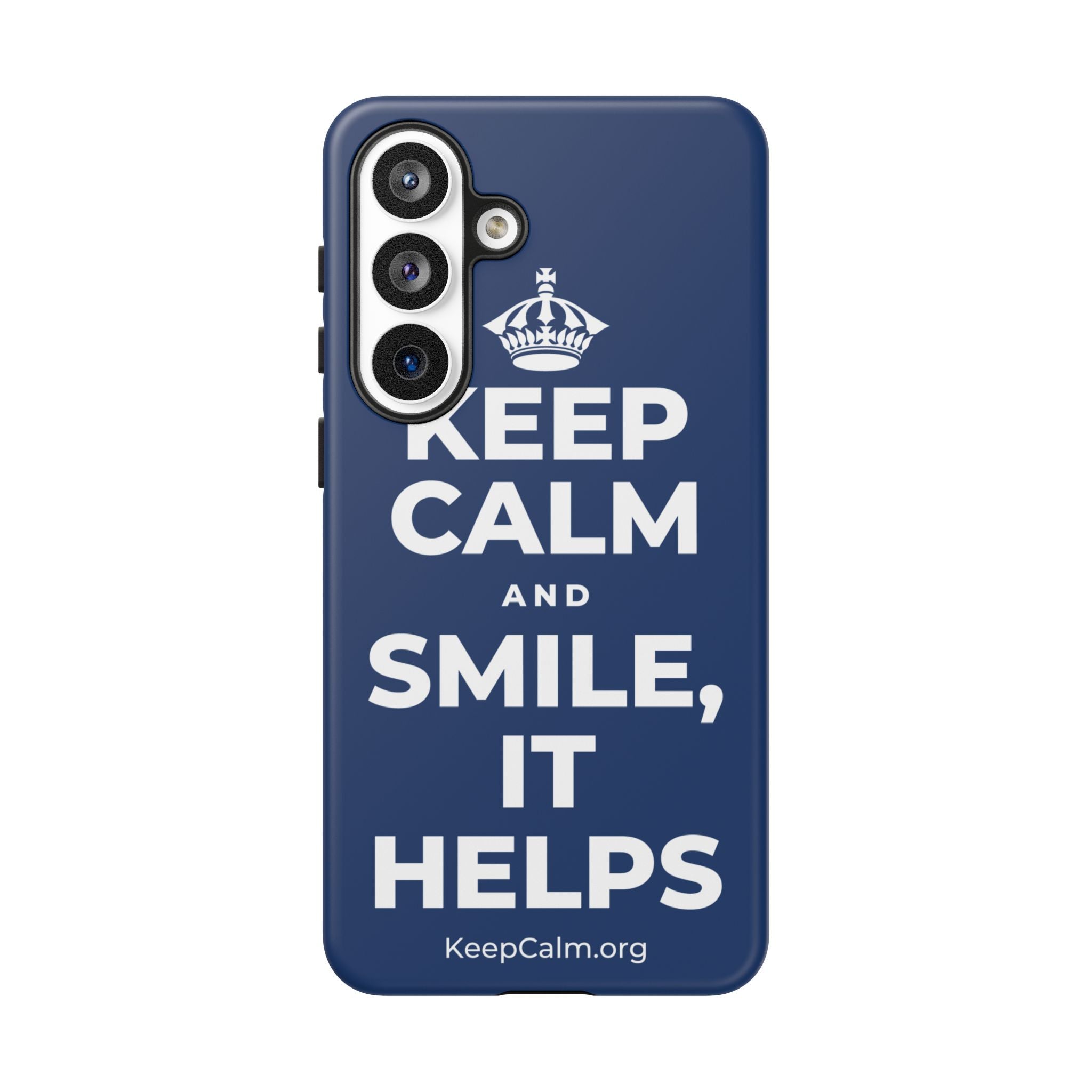 KEEP CALM AND SMILE, IT HELPS Phone Case