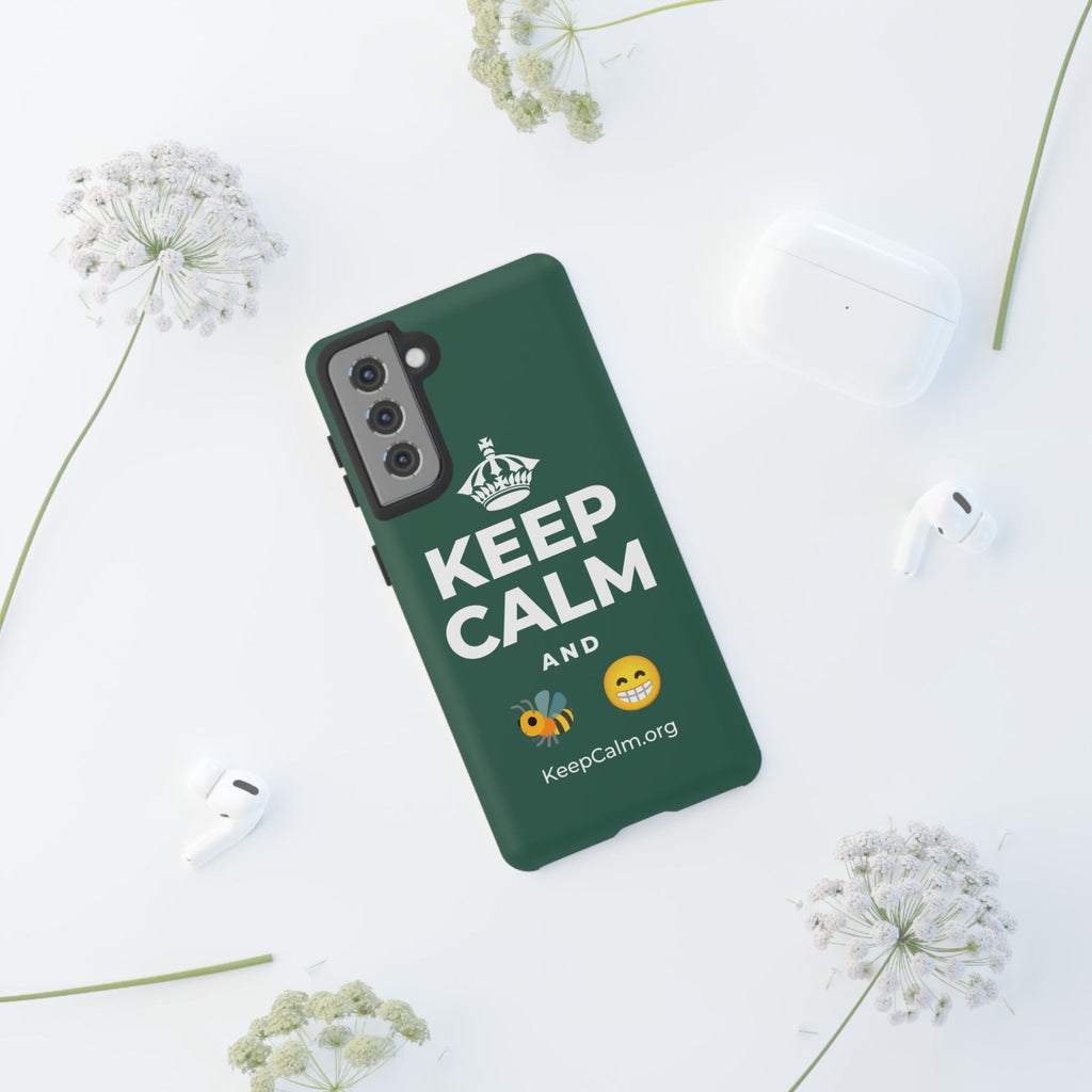 KEEP CALM AND BEE HAPPY Phone Case
