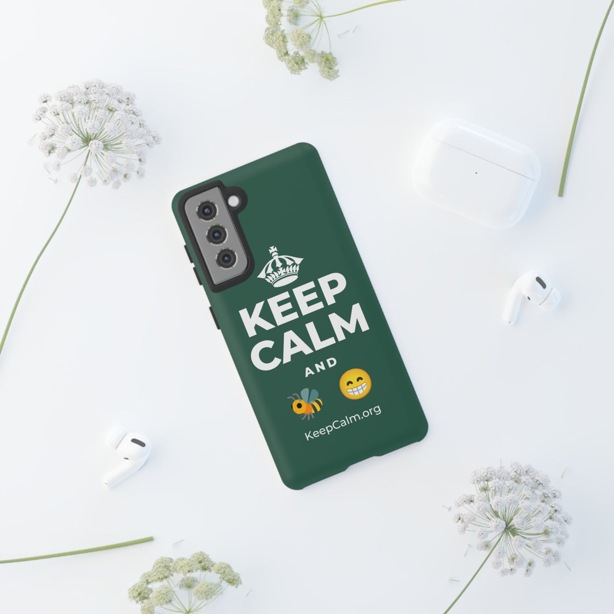 KEEP CALM AND BEE HAPPY Phone Case