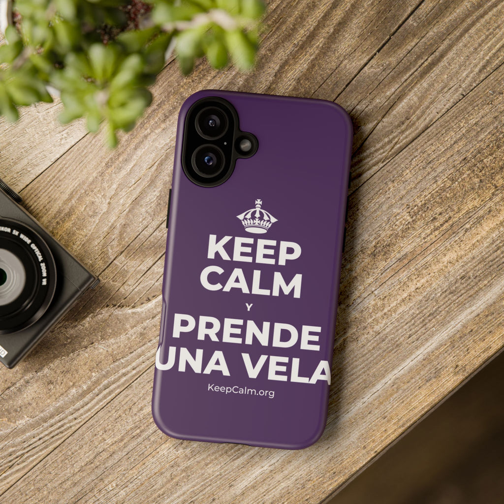KEEP CALM Y PRENDE UNA VELA Phone Case