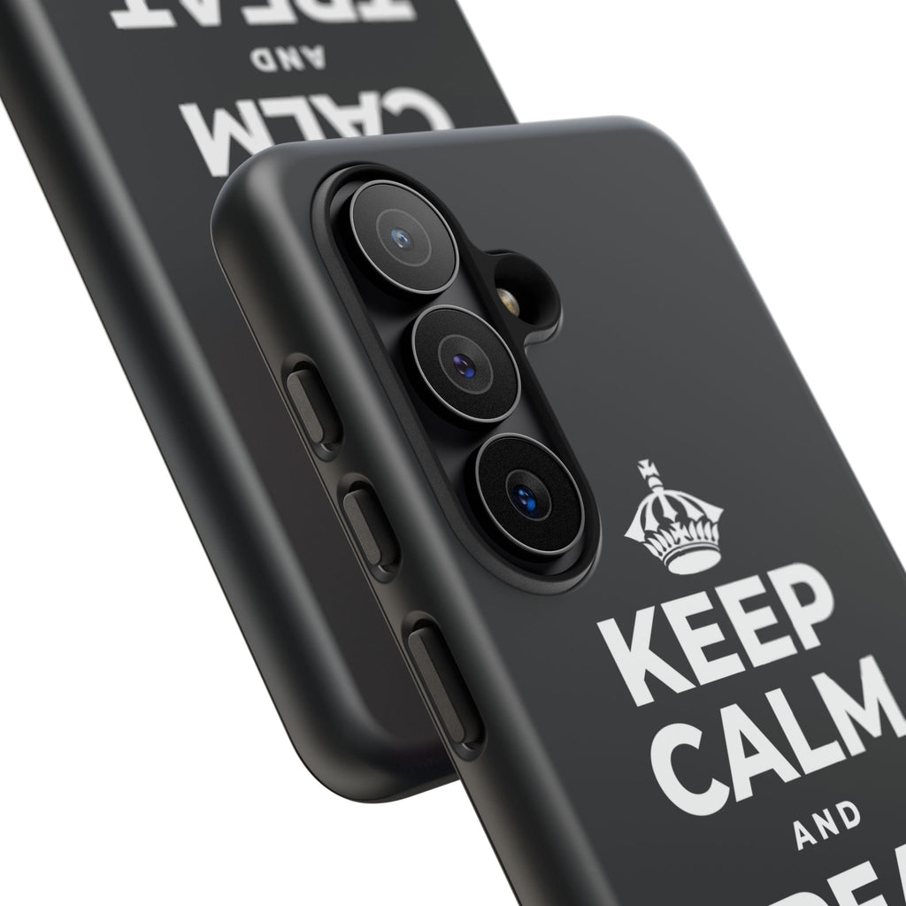 KEEP CALM AND TREAT YOURSELF Phone Case (Dark)