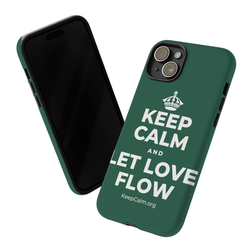 KEEP CALM AND LET LOVE FLOW Phone Case