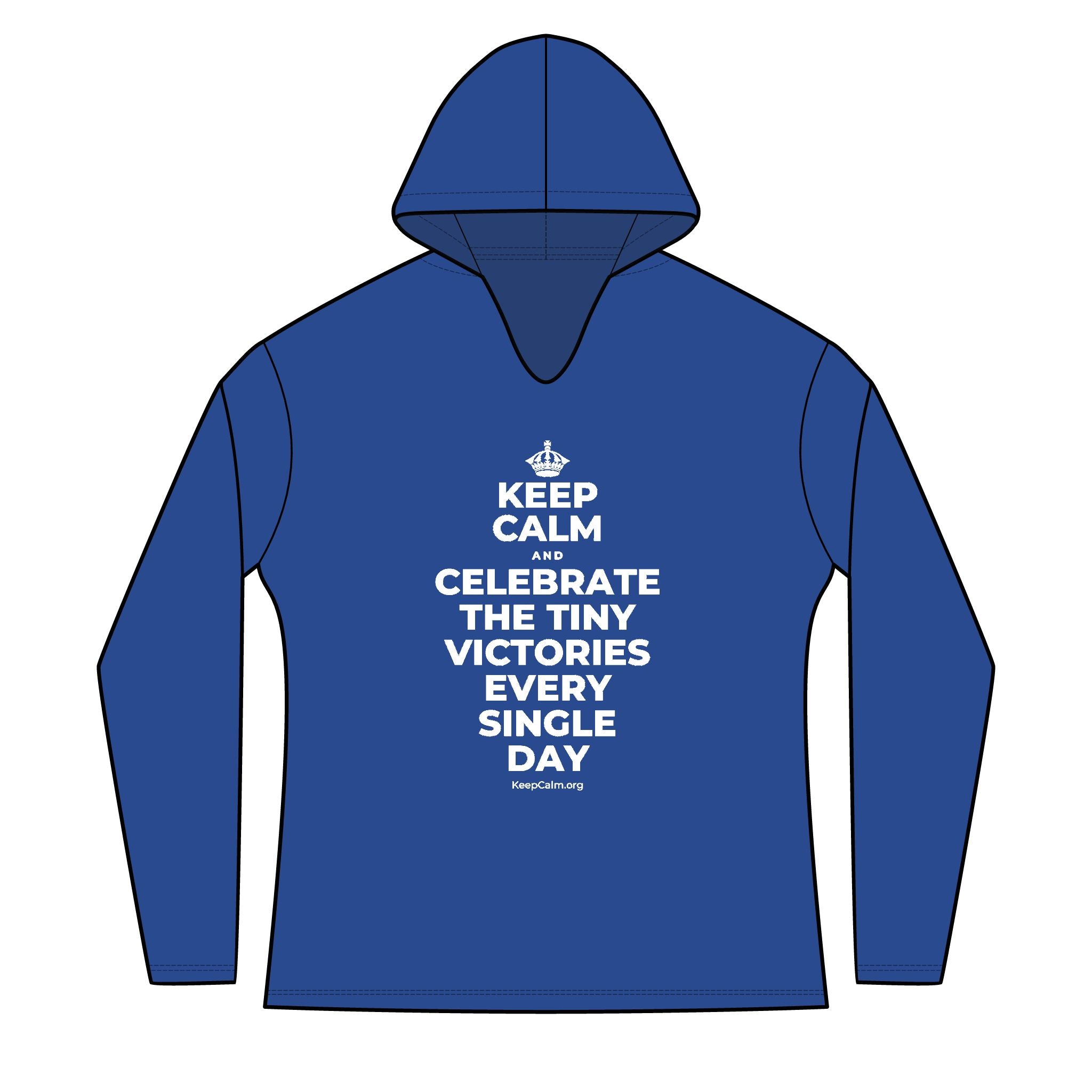 KEEP CALM AND CELEBRATE THE TINY VICTORIES EVERY SINGLE DAY Women's Long Sleeve Hoodie