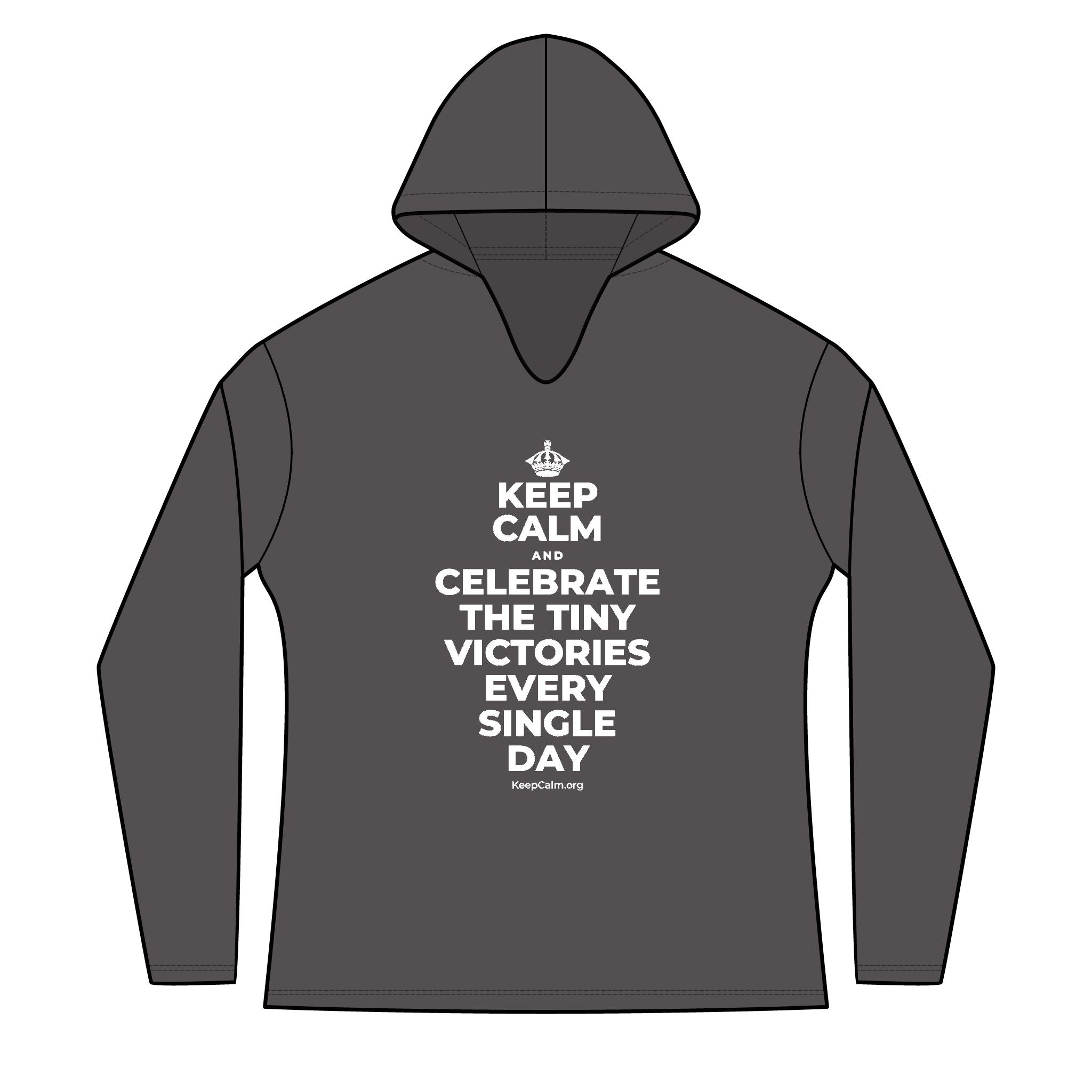 KEEP CALM AND CELEBRATE THE TINY VICTORIES EVERY SINGLE DAY Women's Long Sleeve Hoodie