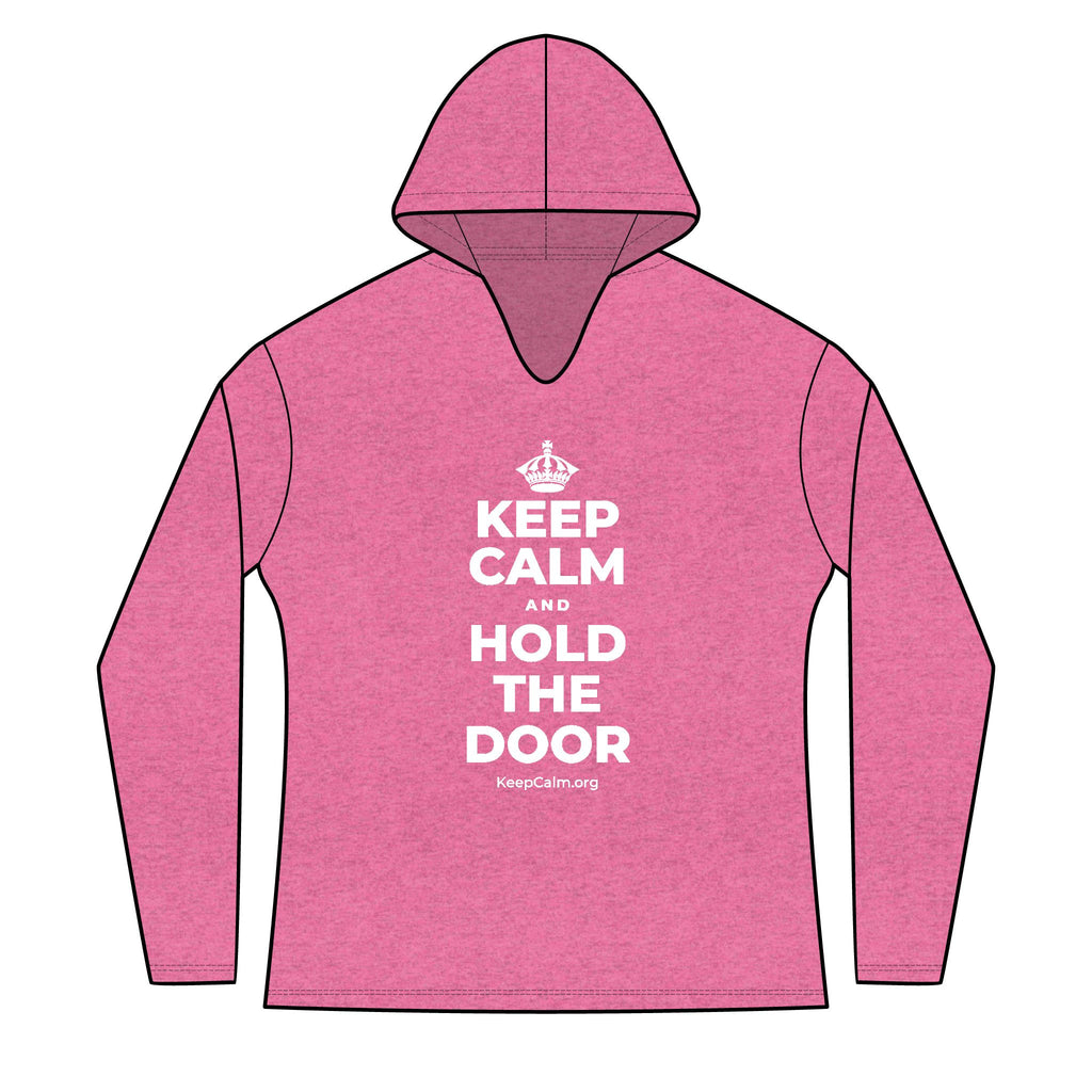 KEEP CALM AND HOLD THE DOOR Women's Long Sleeve Hoodie
