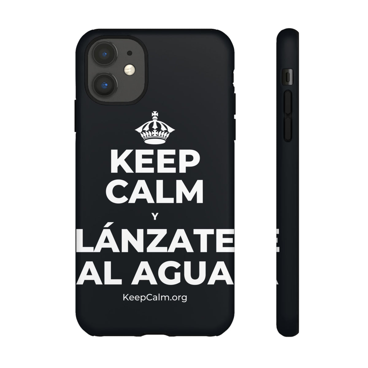 KEEP CALM Y LÁNZATE AL AGUA Phone Case (Dark)