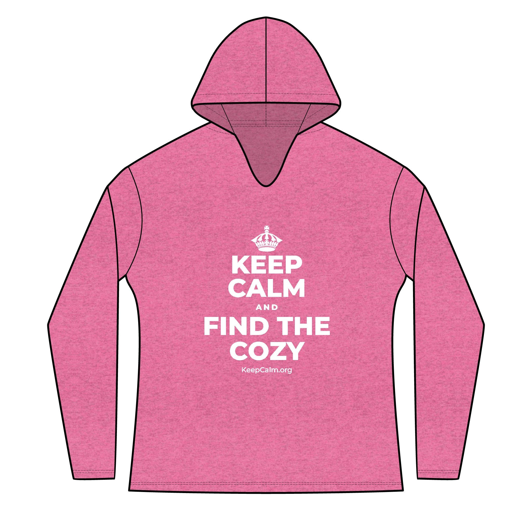KEEP CALM AND FIND THE COZY Women's Long Sleeve Hoodie