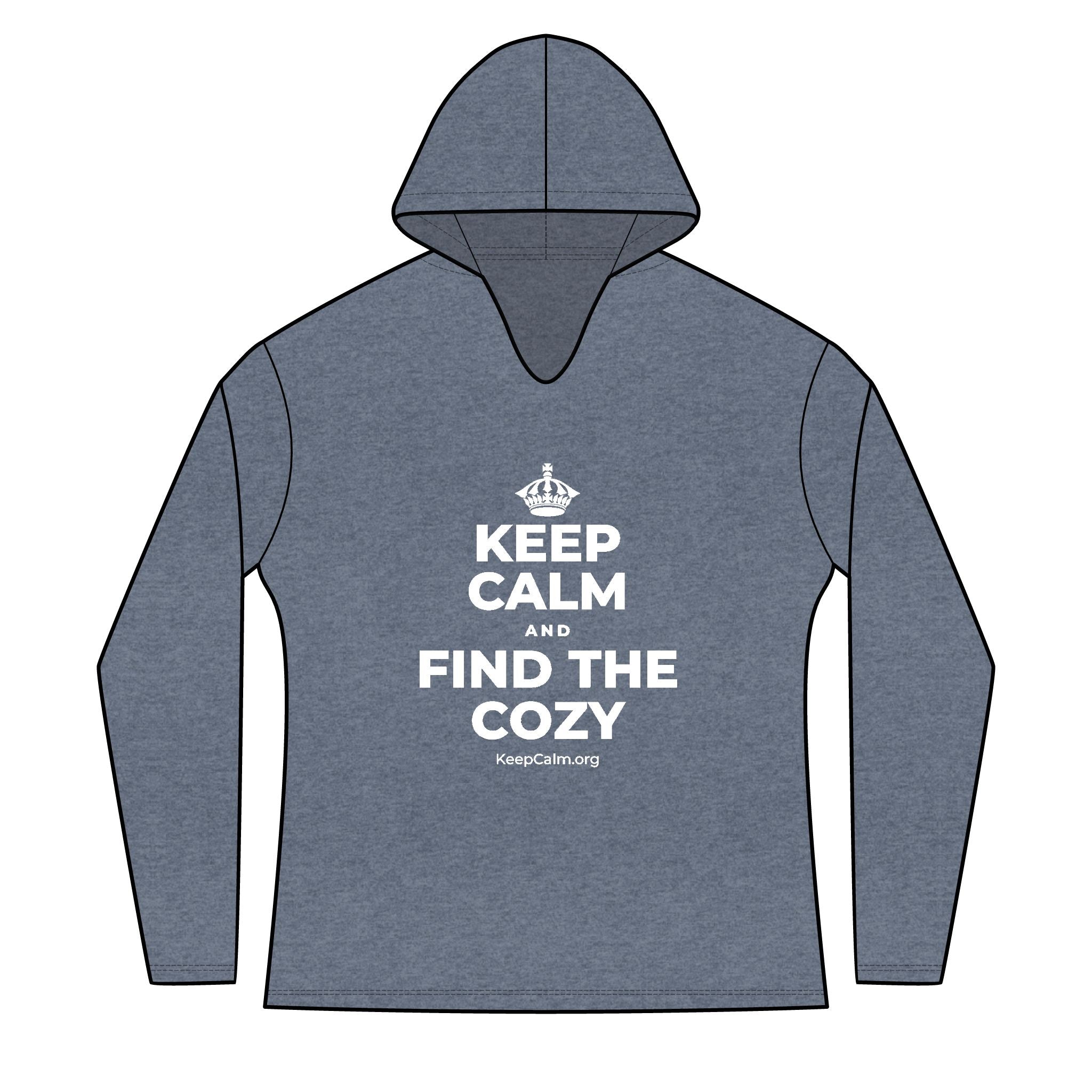 KEEP CALM AND FIND THE COZY Women's Long Sleeve Hoodie
