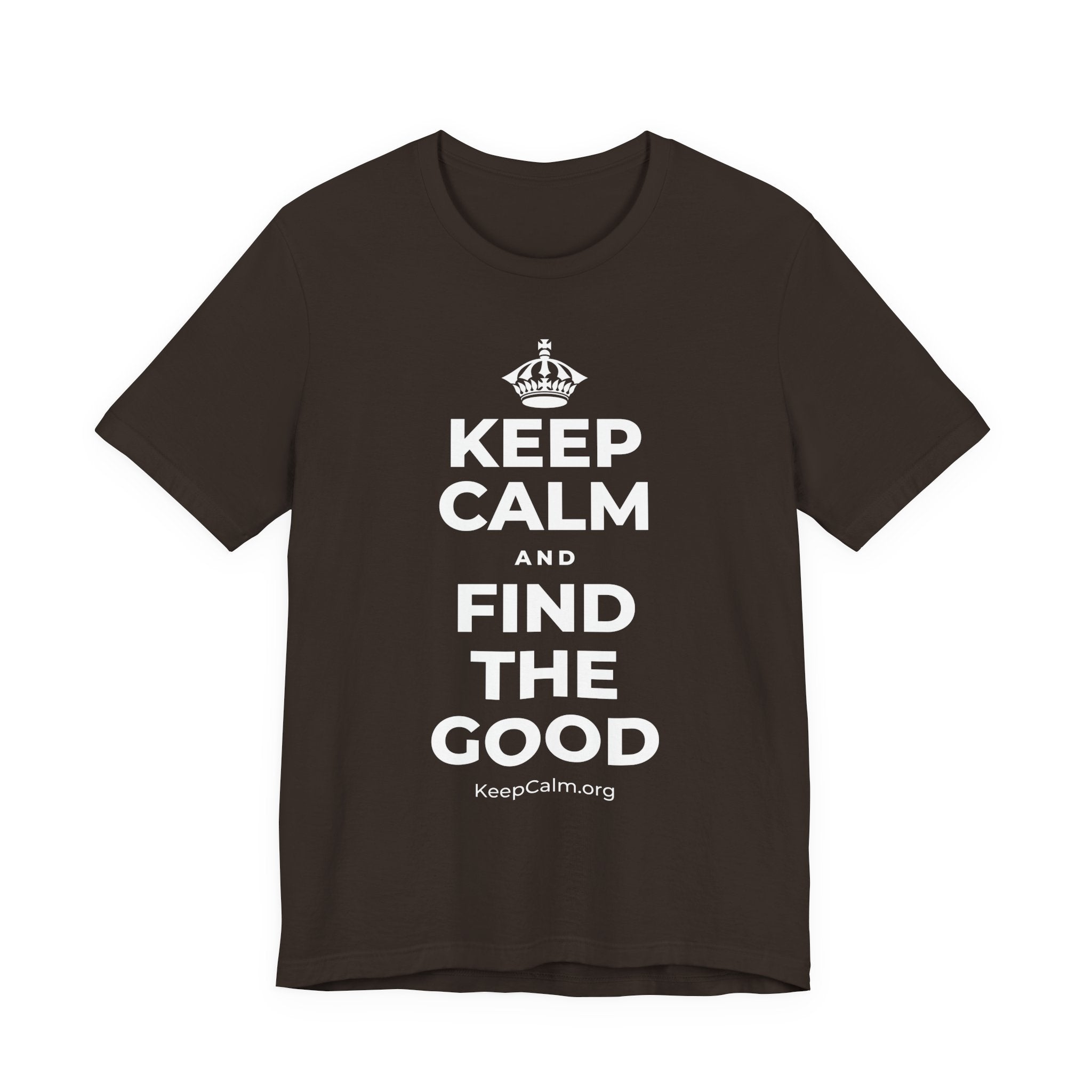 KEEP CALM AND FIND THE GOOD T-Shirt (Soft Cream–Heather Mauve)