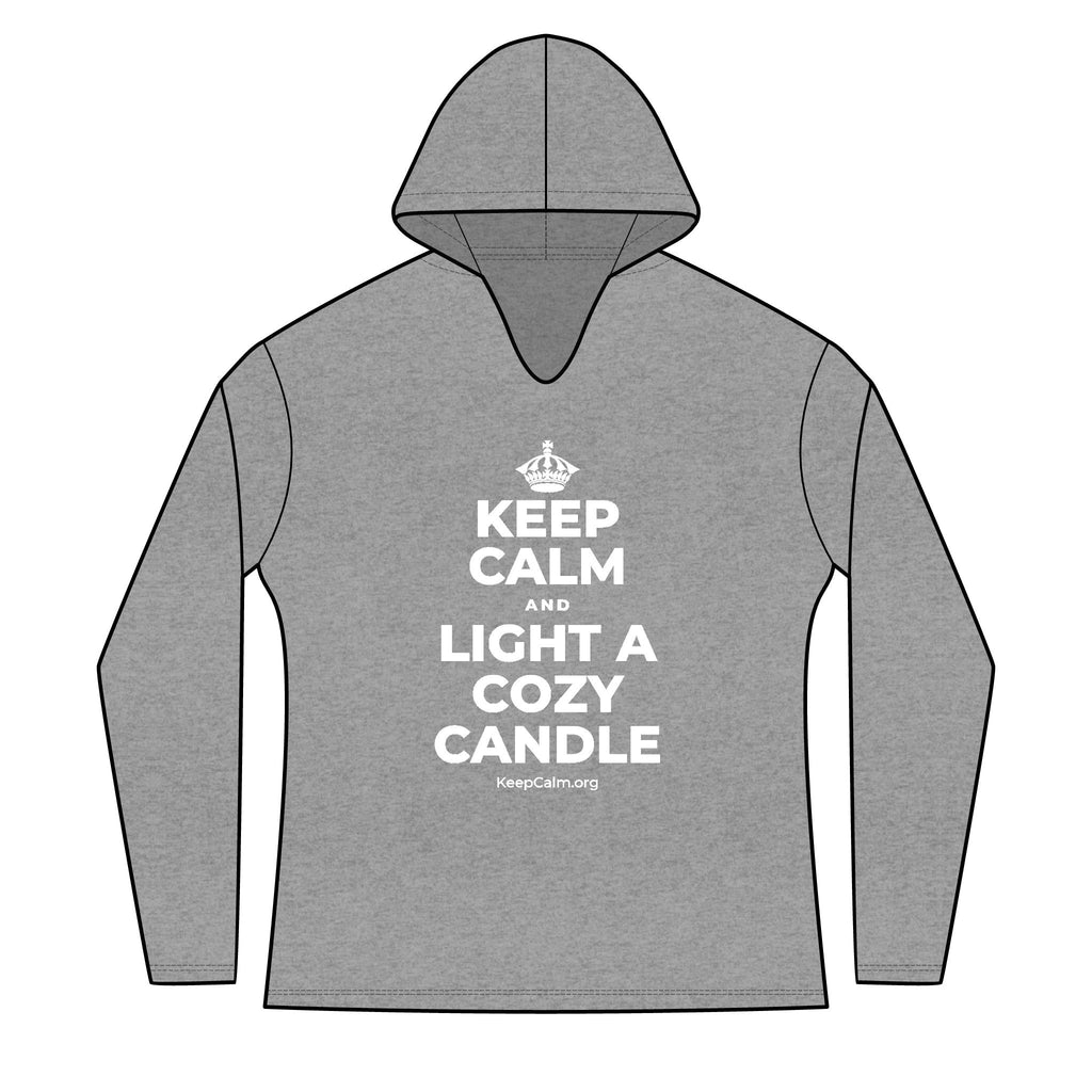 KEEP CALM AND LIGHT A COZY CANDLE Women's Long Sleeve Hoodie