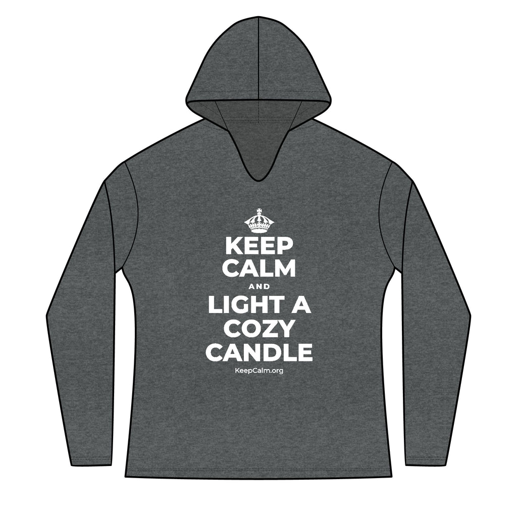 KEEP CALM AND LIGHT A COZY CANDLE Women's Long Sleeve Hoodie