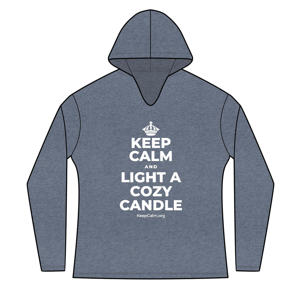 KEEP CALM AND LIGHT A COZY CANDLE Women's Long Sleeve Hoodie