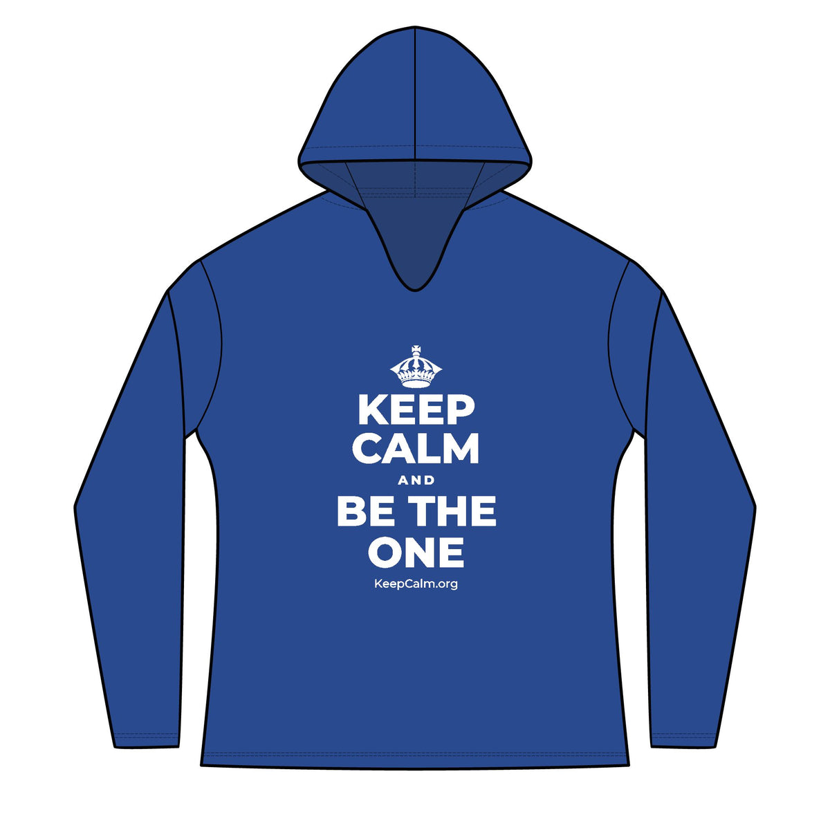 KEEP CALM AND BE THE ONE Women's Long Sleeve Hoodie
