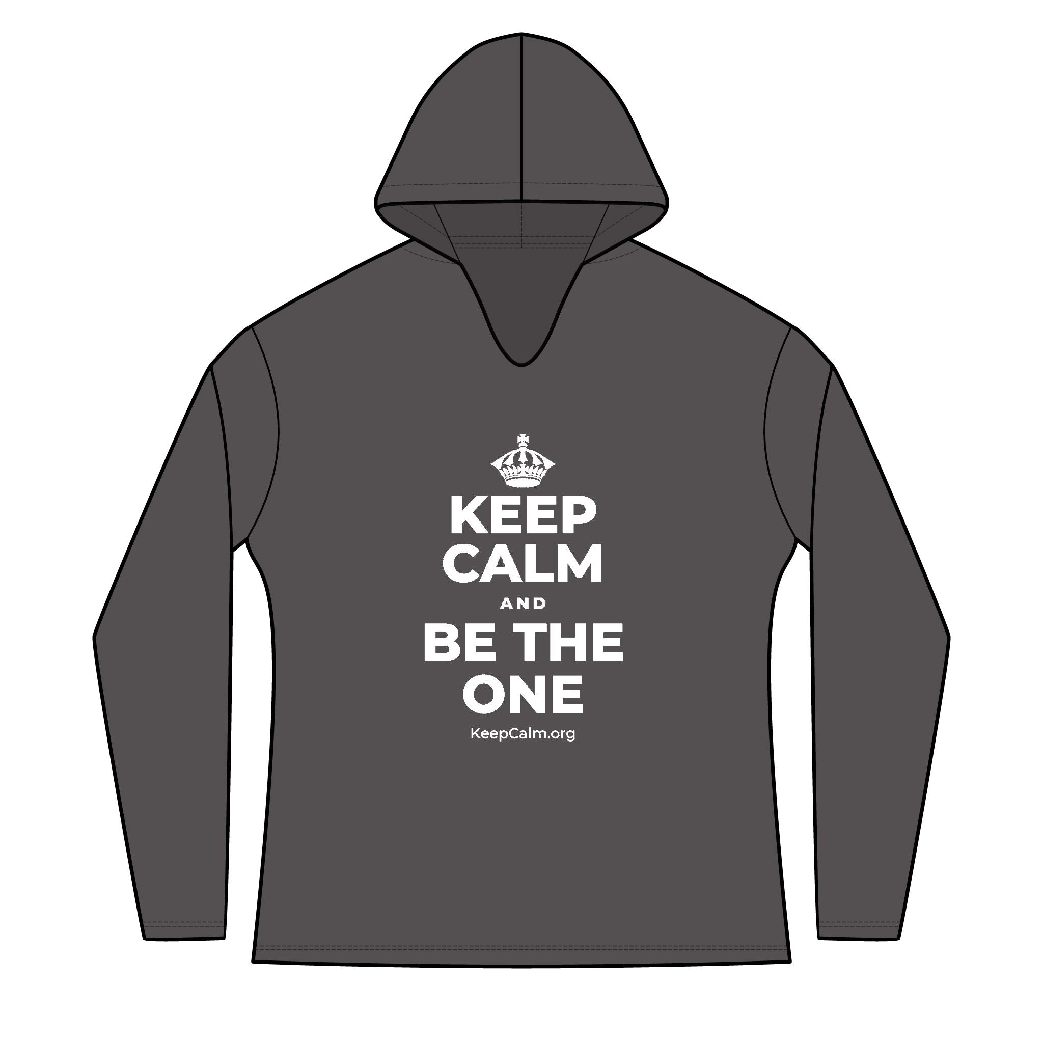 KEEP CALM AND BE THE ONE Women's Long Sleeve Hoodie