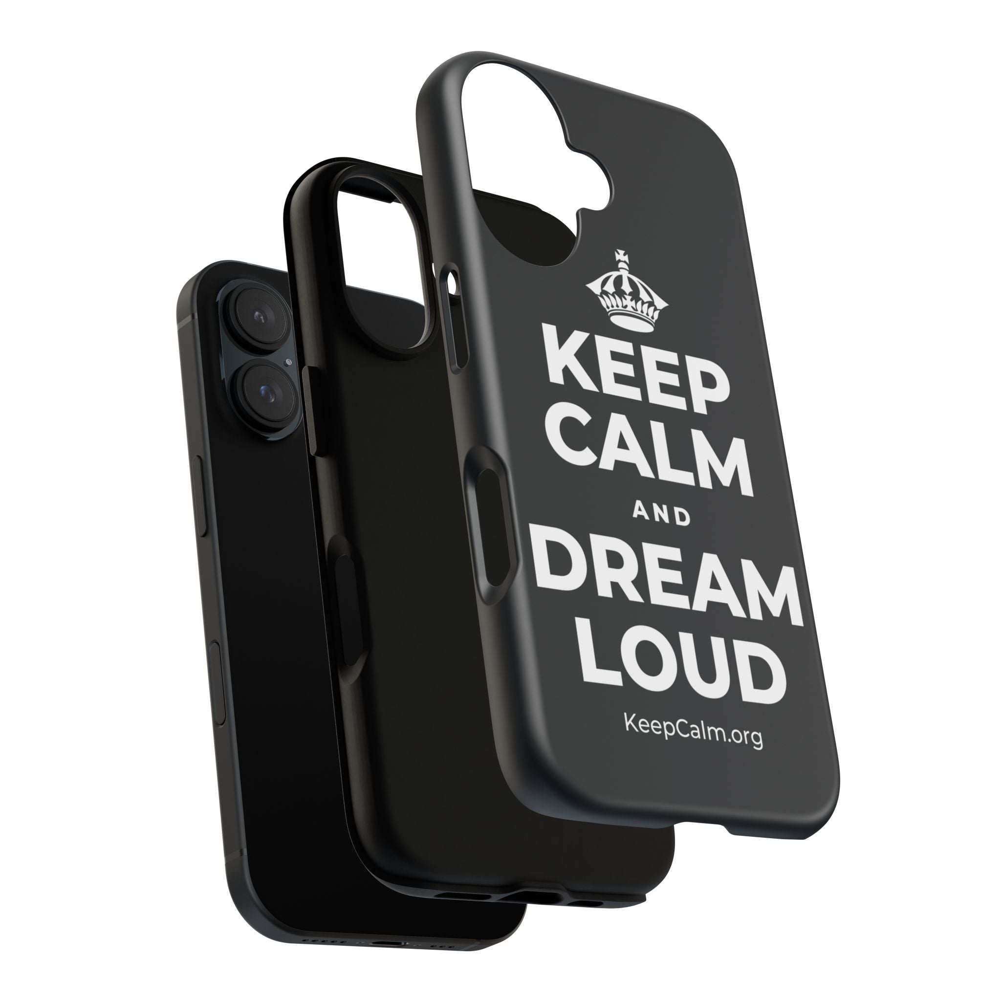 KEEP CALM AND DREAM LOUD Phone Case (Dark)