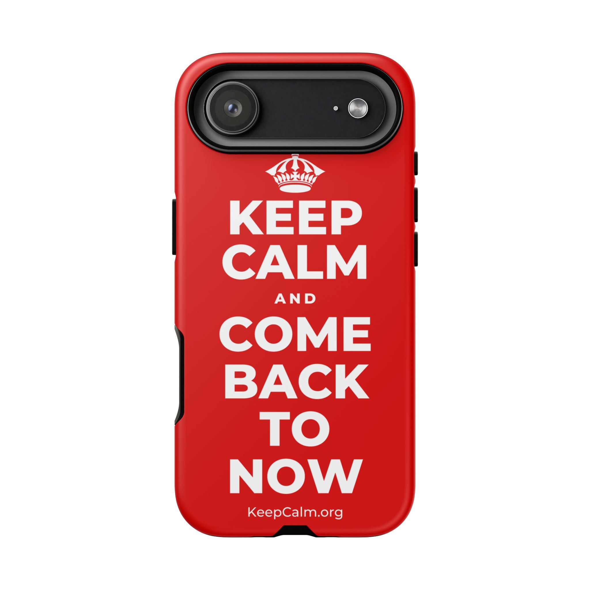 KEEP CALM AND COME BACK TO NOW Phone Case