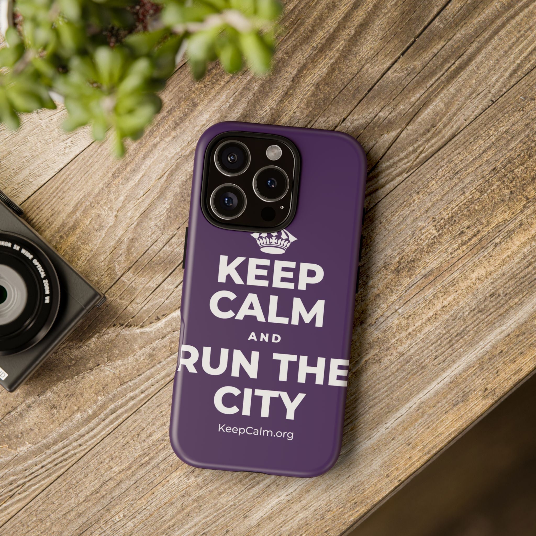KEEP CALM AND RUN THE CITY Phone Case