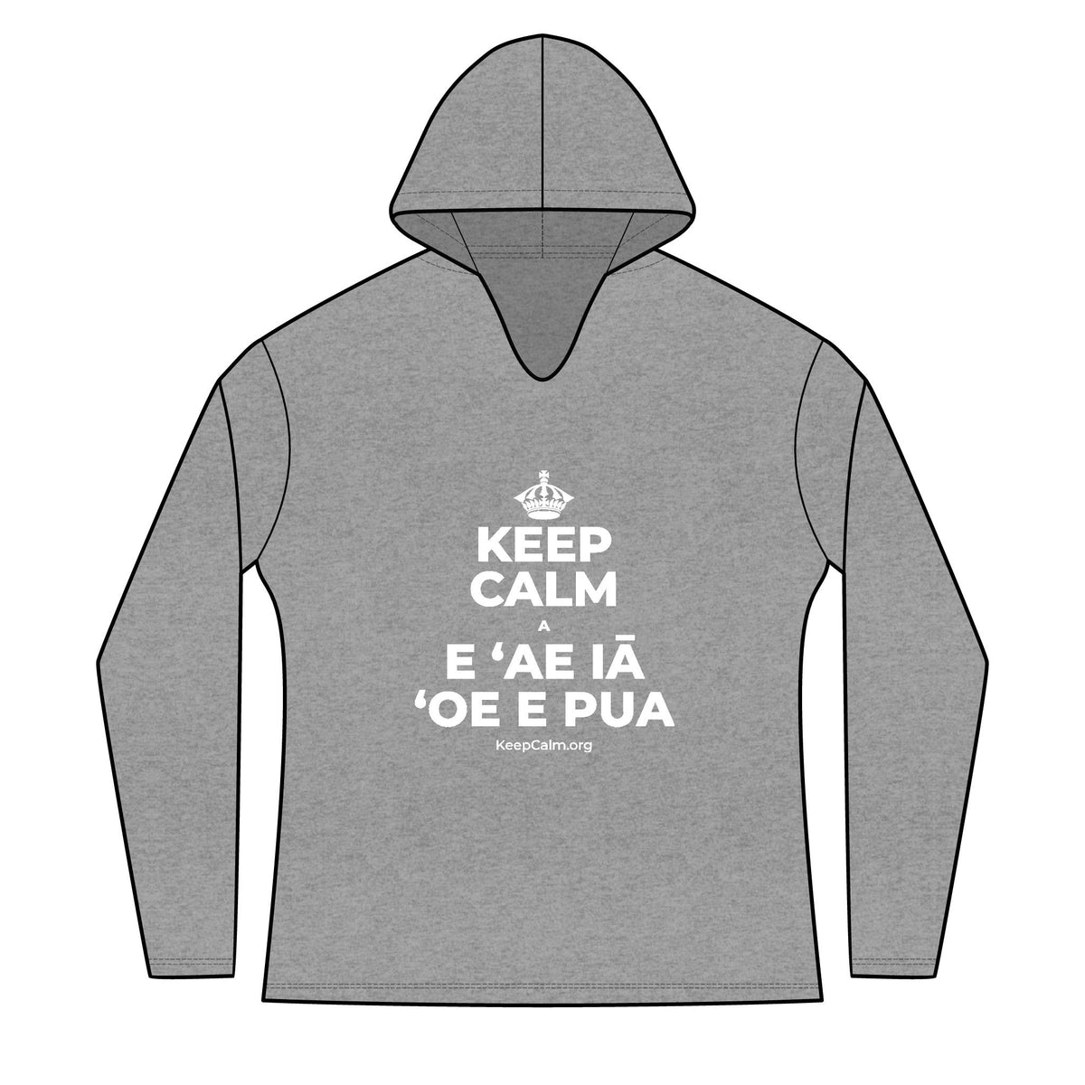 KEEP CALM A E ʻAE IĀ ʻOE E PUA Women's Long Sleeve Hoodie