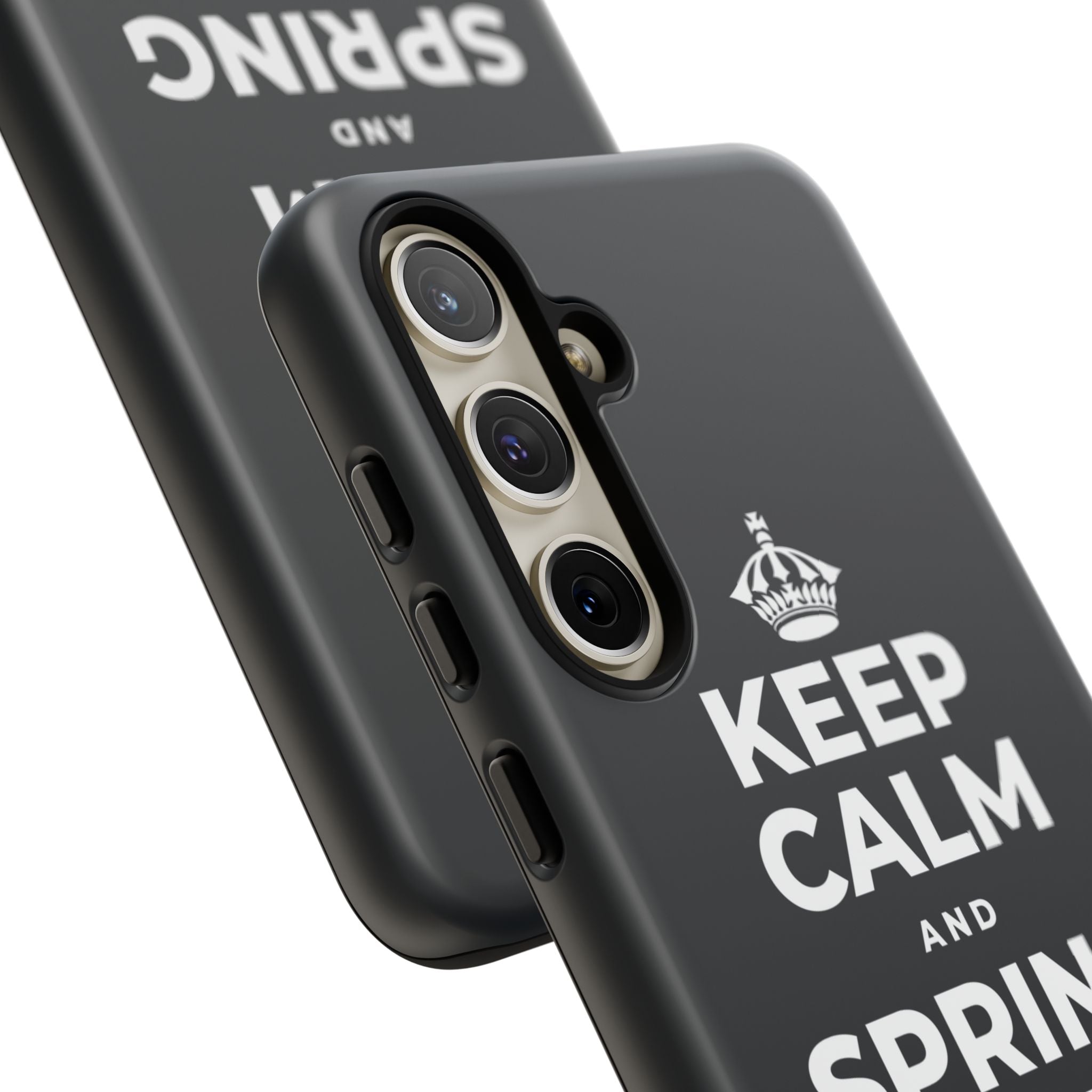 KEEP CALM AND SPRING FORWARD GENTLY Phone Case (Dark)