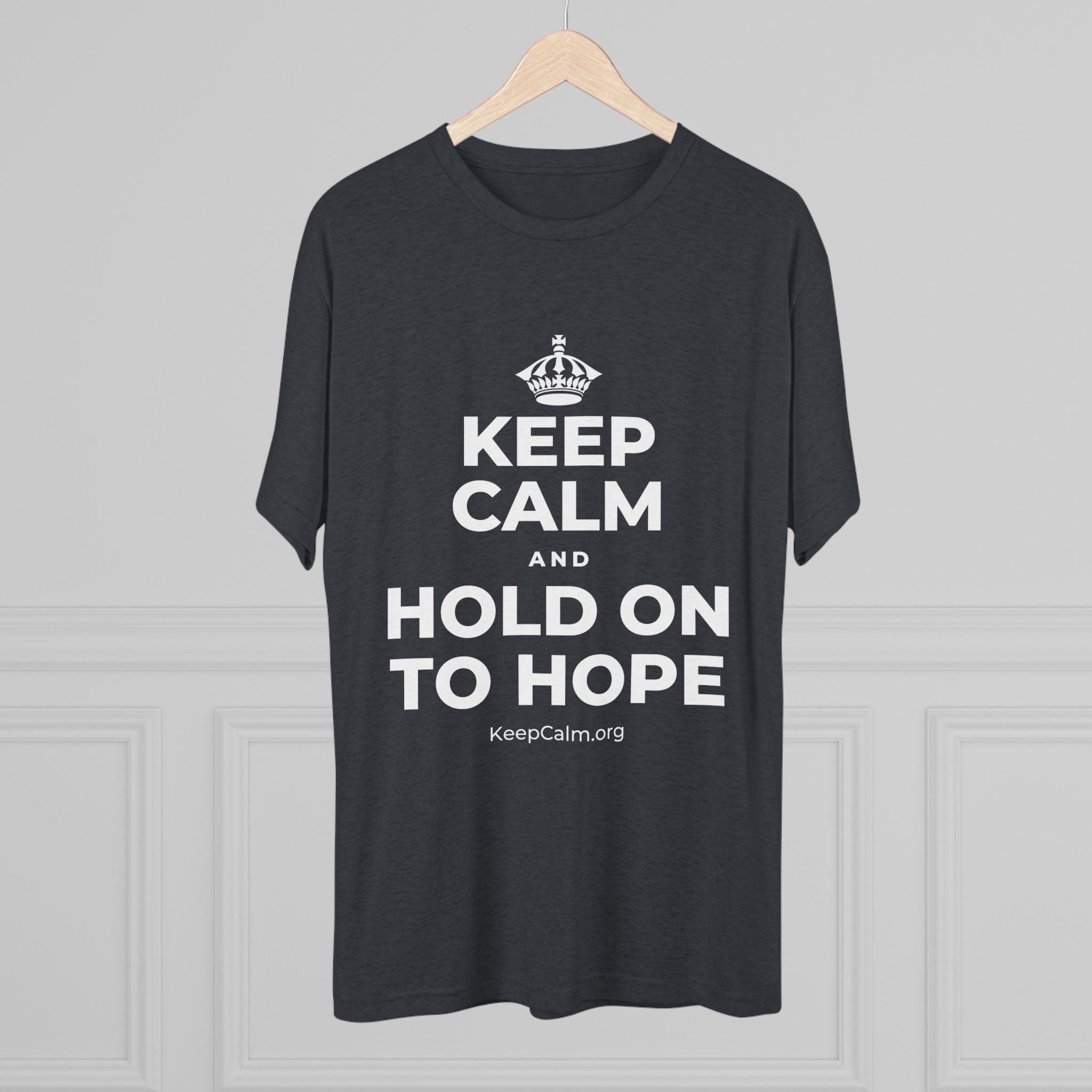 KEEP CALM AND HOLD ON TO HOPE Tri-Blend Tee