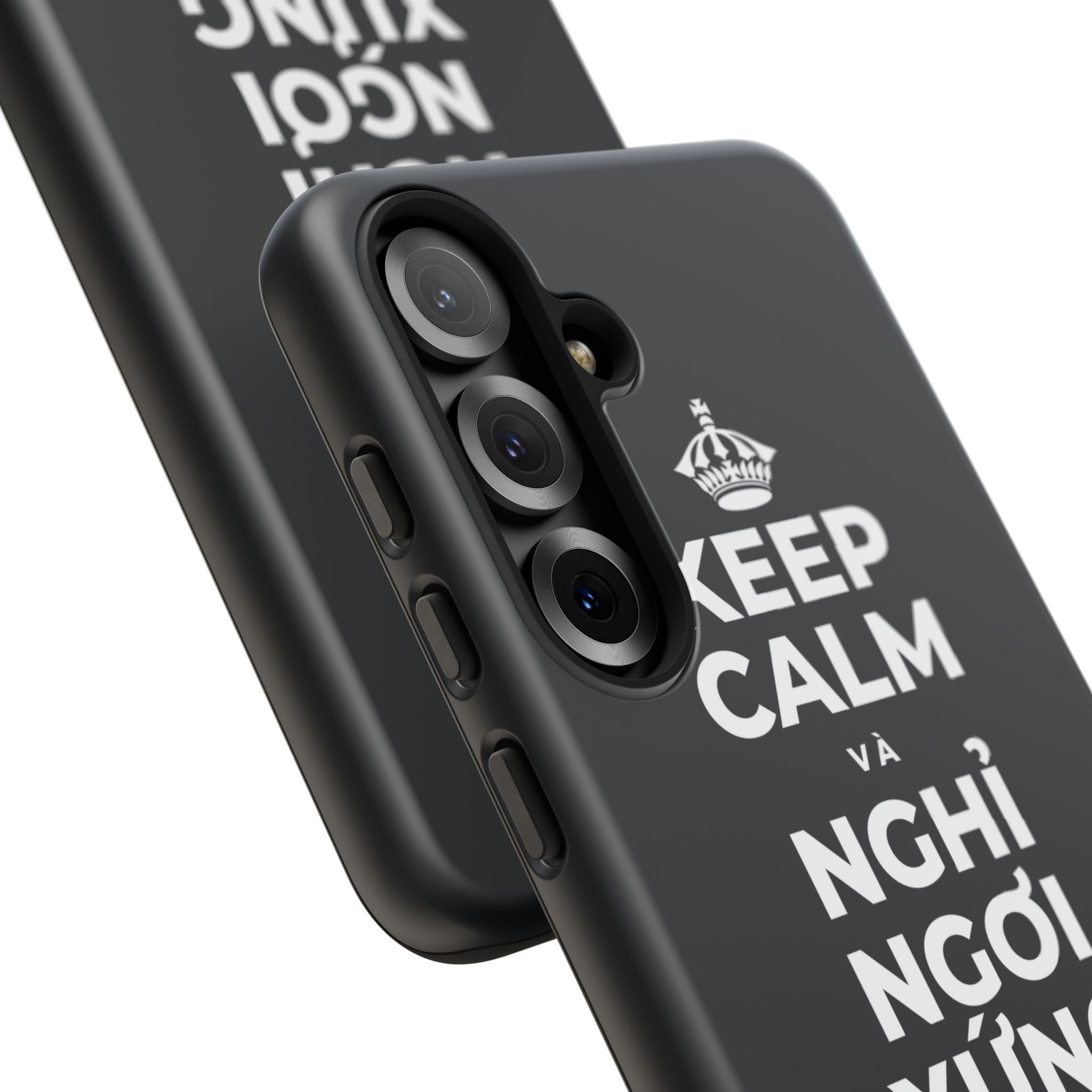 KEEP CALM VÀ NGHỈ NGƠI XỨNG ĐÁNG CỦA BẠN Phone Case (Dark)