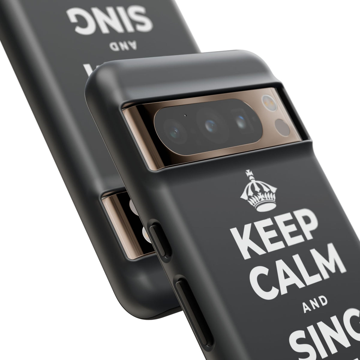 KEEP CALM AND SING WHILE YOU COOK Phone Case (Dark)