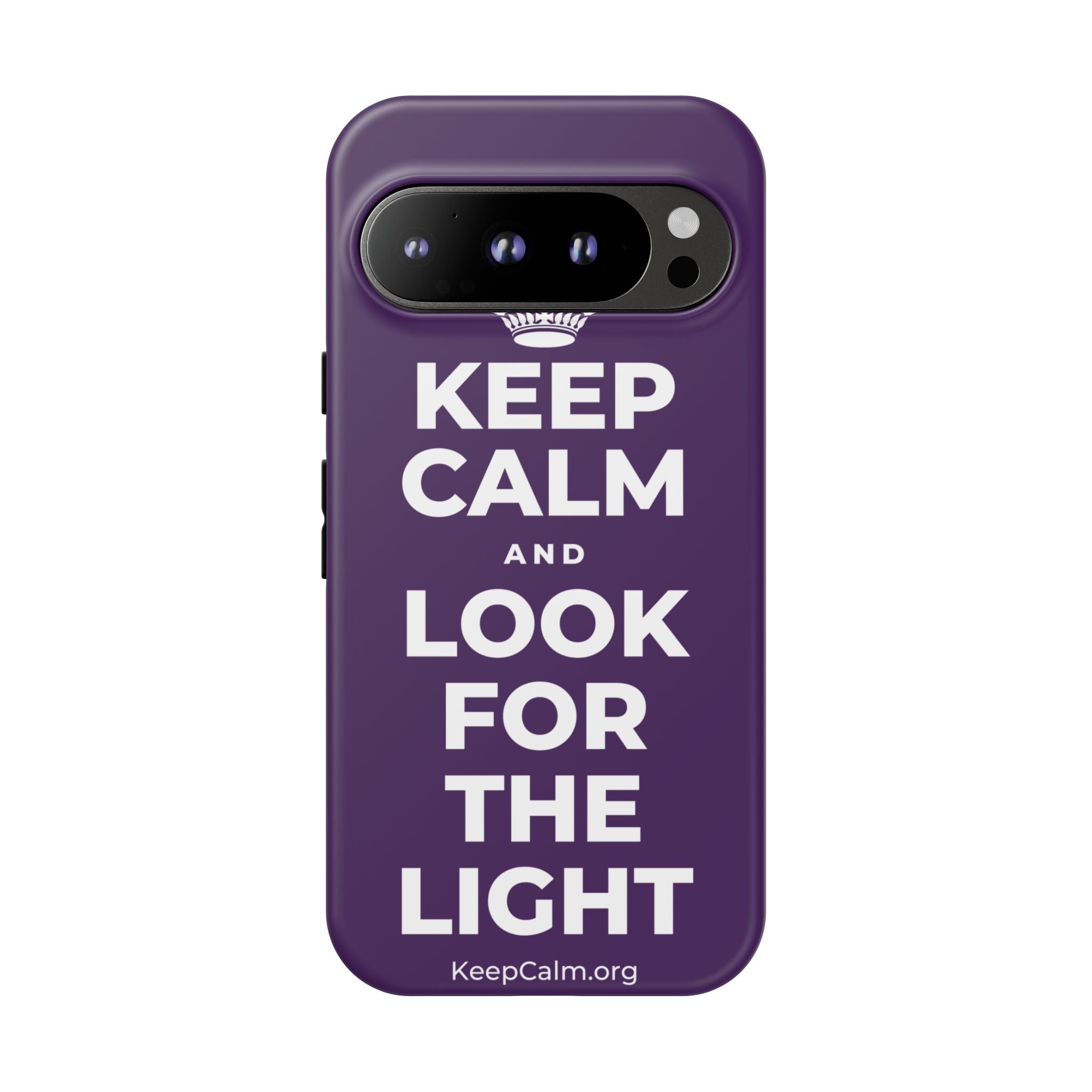KEEP CALM AND LOOK FOR THE LIGHT Phone Case