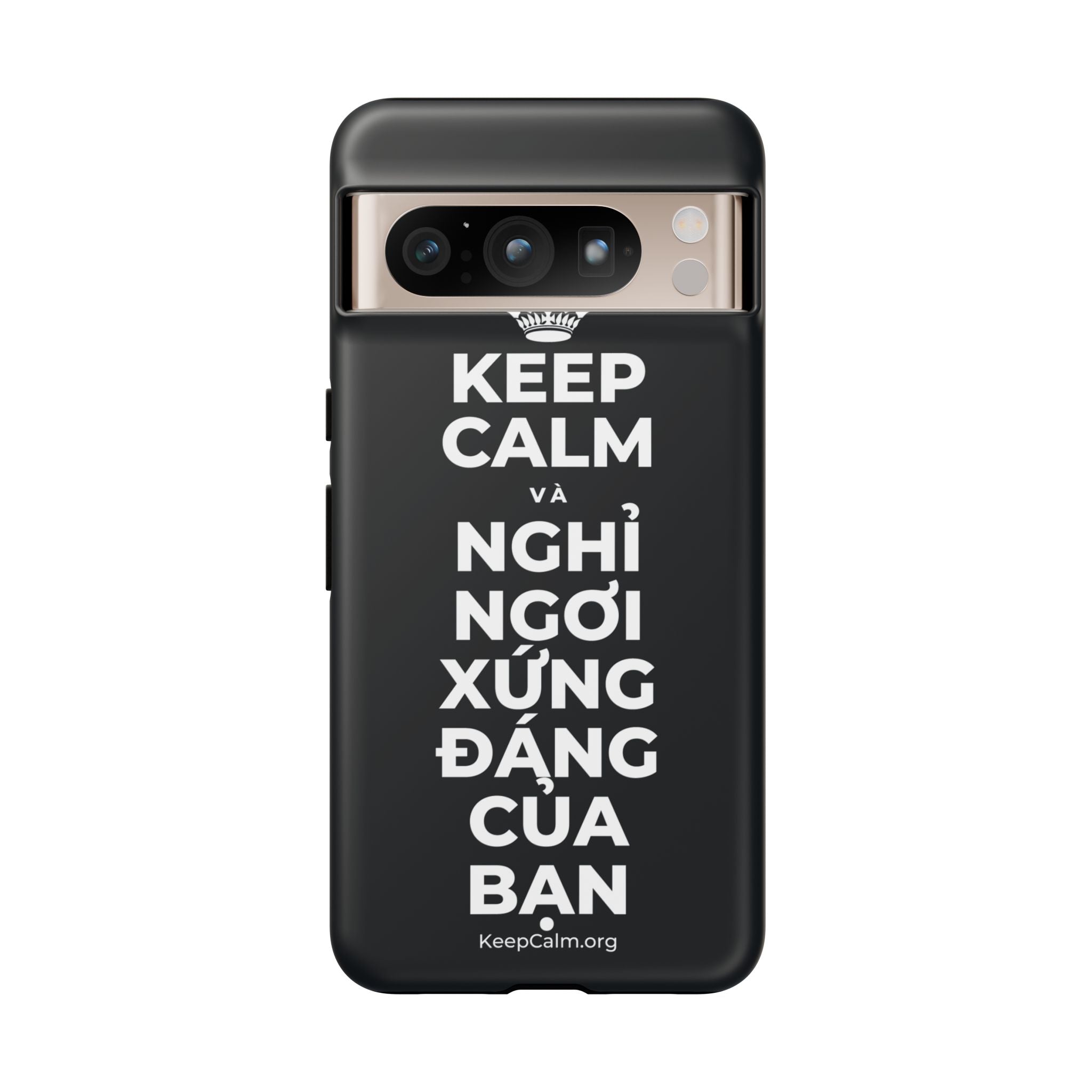 KEEP CALM VÀ NGHỈ NGƠI XỨNG ĐÁNG CỦA BẠN Phone Case (Dark)